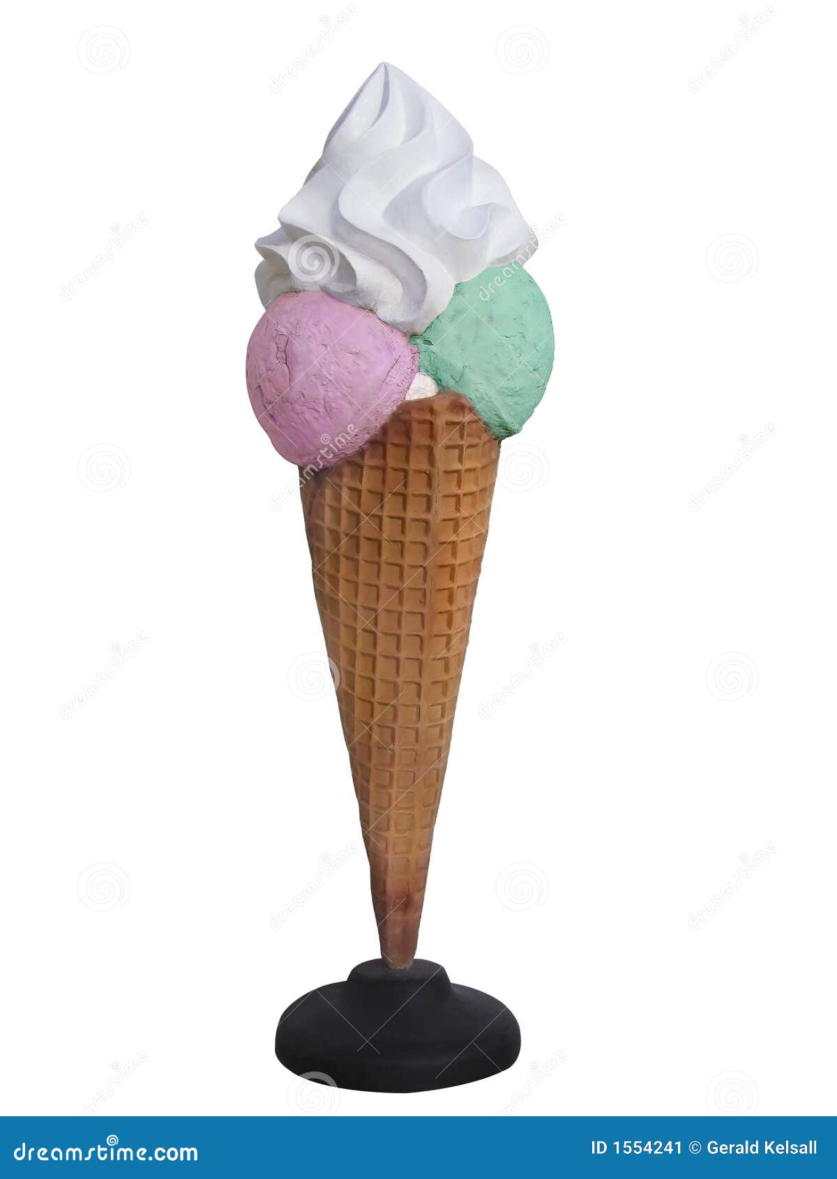 Cone de gelado imagem de stock. Imagem de delicioso, sazonal 1554241