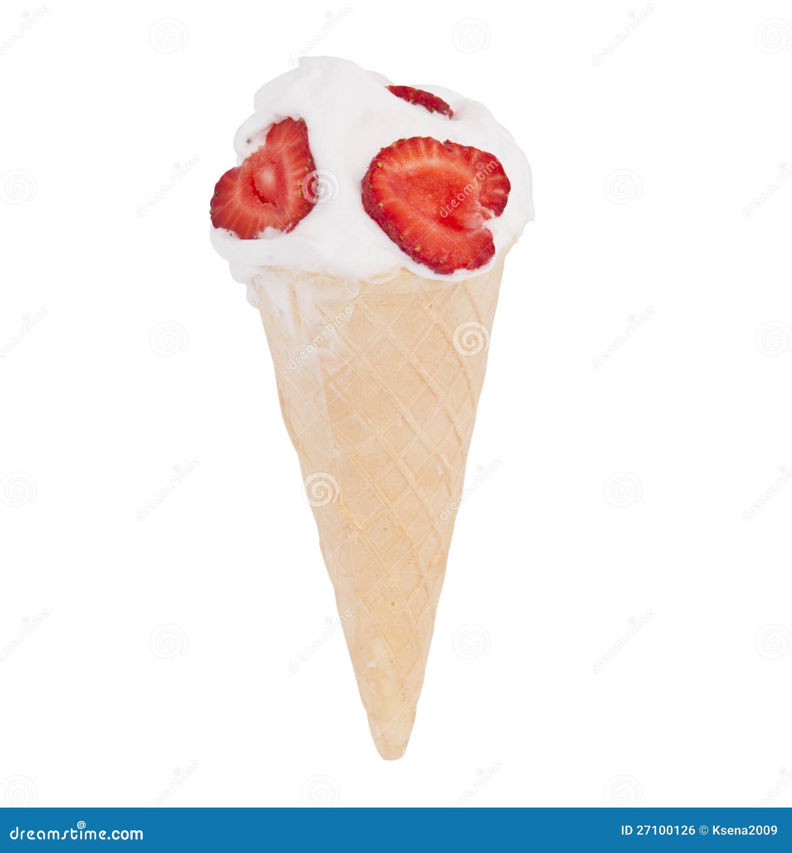 Cone de gelado isolado foto de stock. Imagem de gordo 27100126