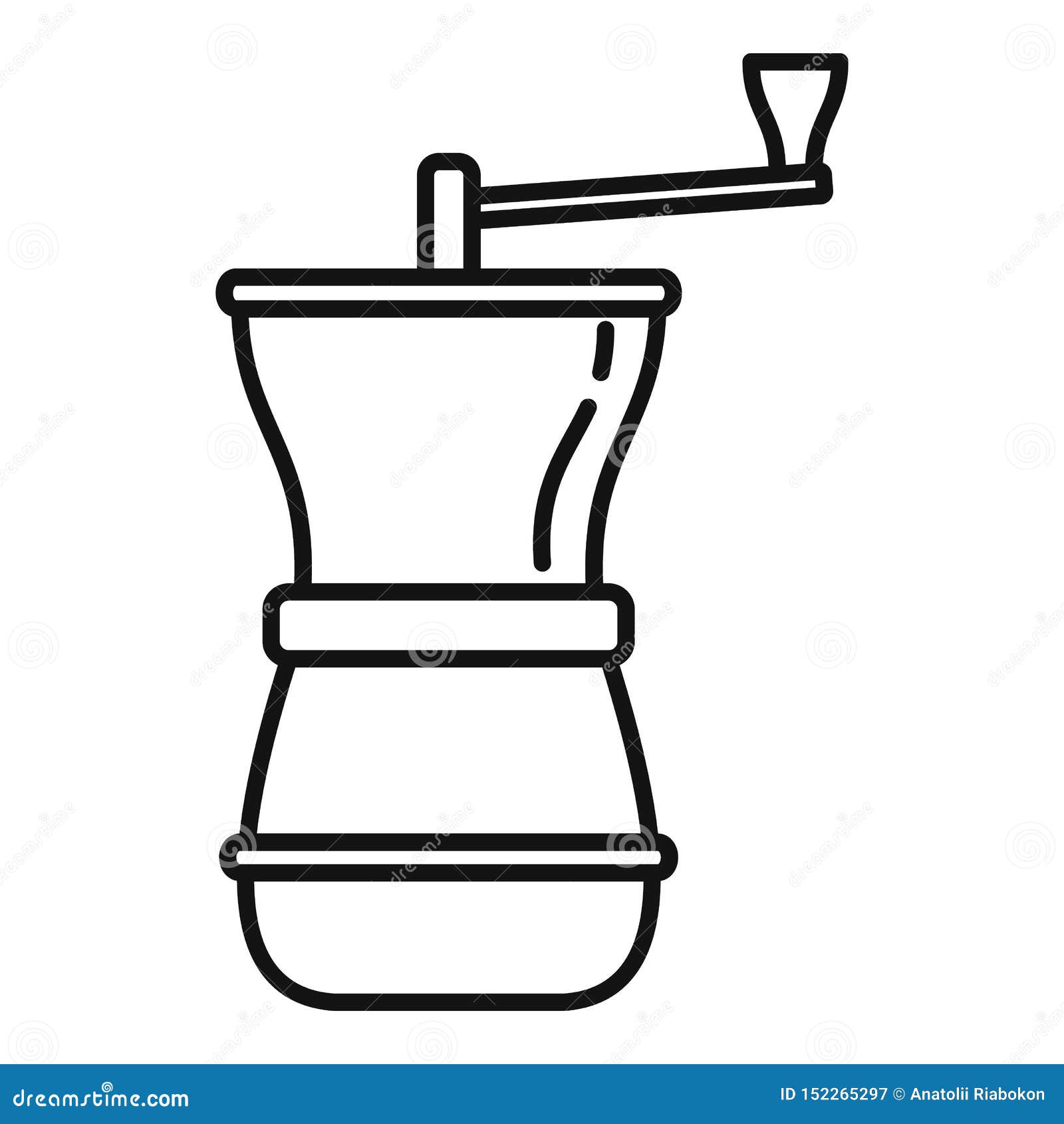 Download Manual Coffee Grinder Icon, Outline Style Ilustração do ...