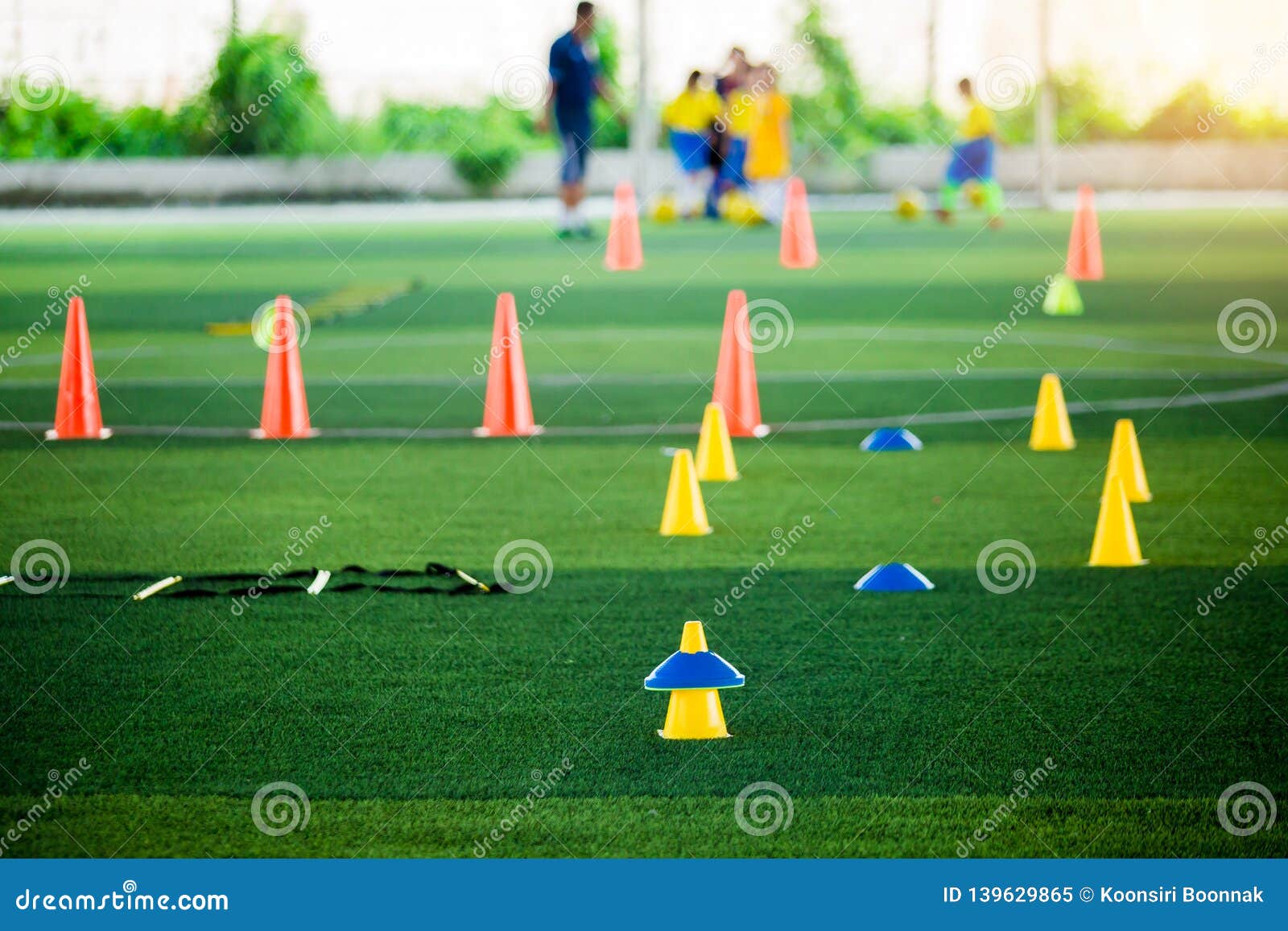 Football Training Cone and Marker Drills