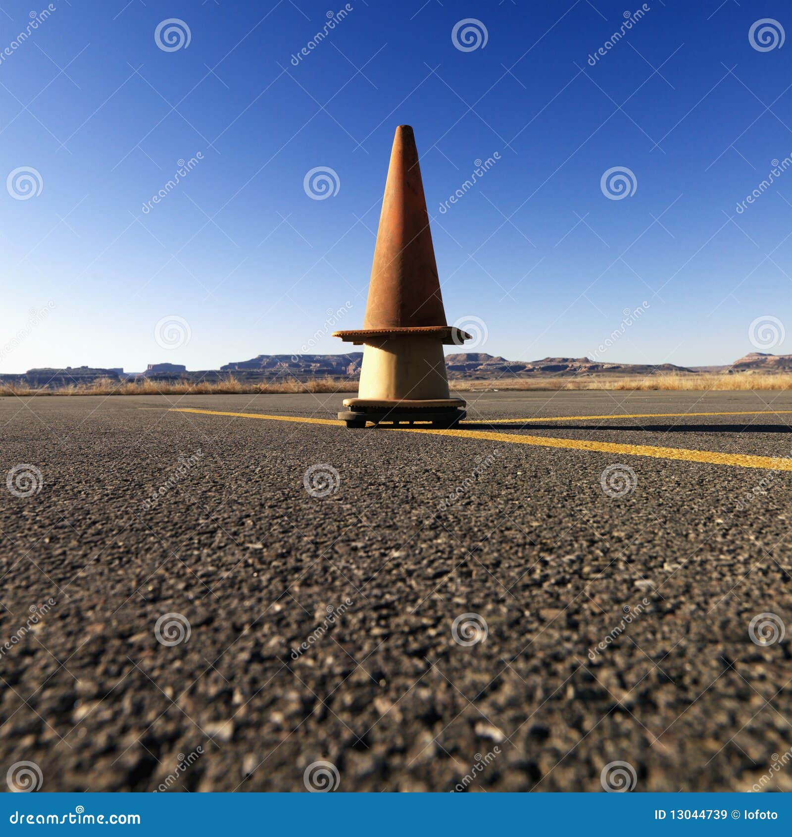 cones on airport tarmac