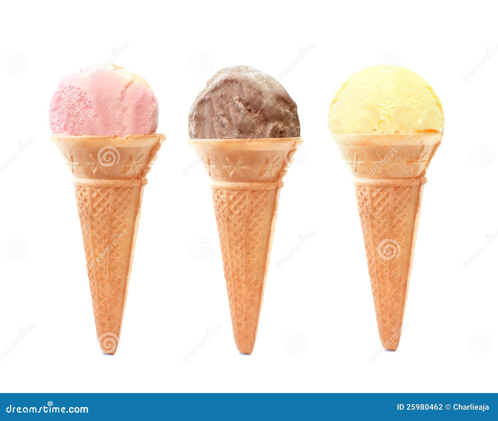 Cones de gelado foto de stock. Imagem de doce, fundo 25980462