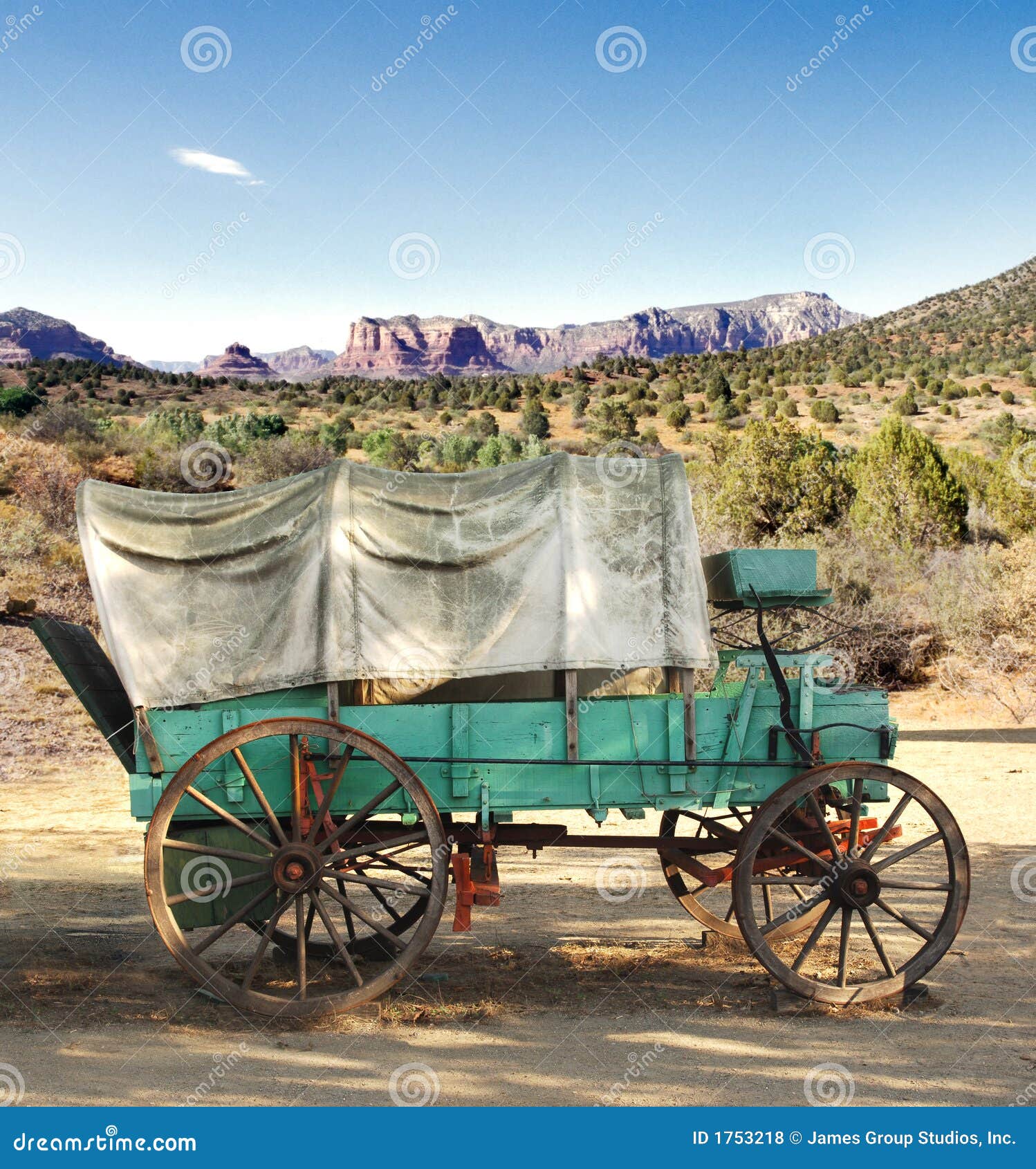 Conestoga wagon stock photo. Image of western, pioneer 1753218