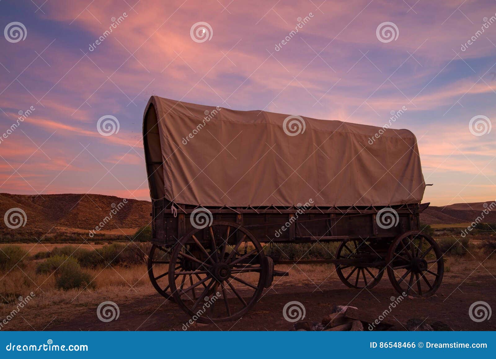 Conestoga wagon stock photo. Image of idaho, travel, wagon 86548466