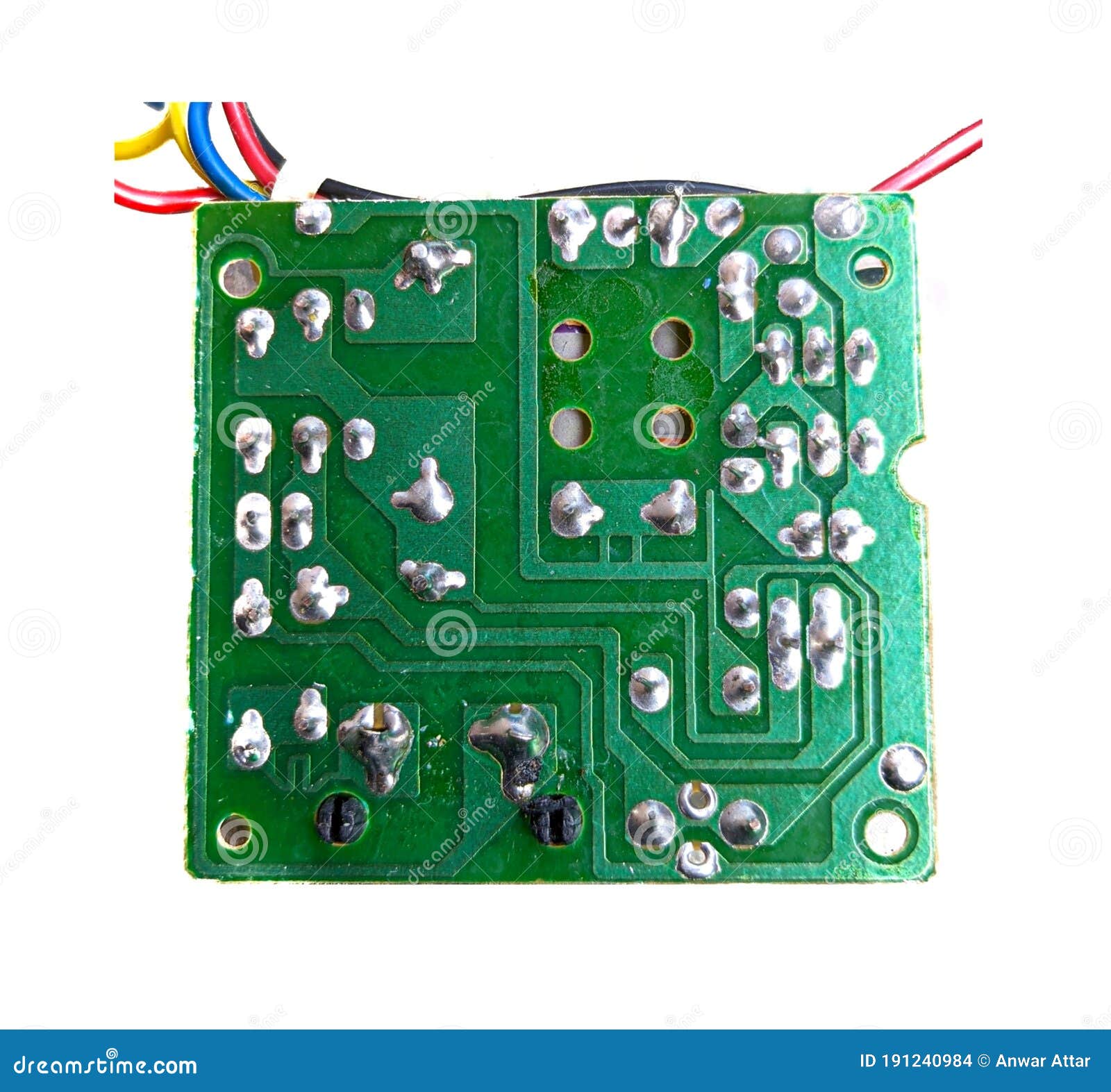 Conexión De De Led a Bordo. Foto de archivo - Imagen de tierra, tarjeta: 191240984