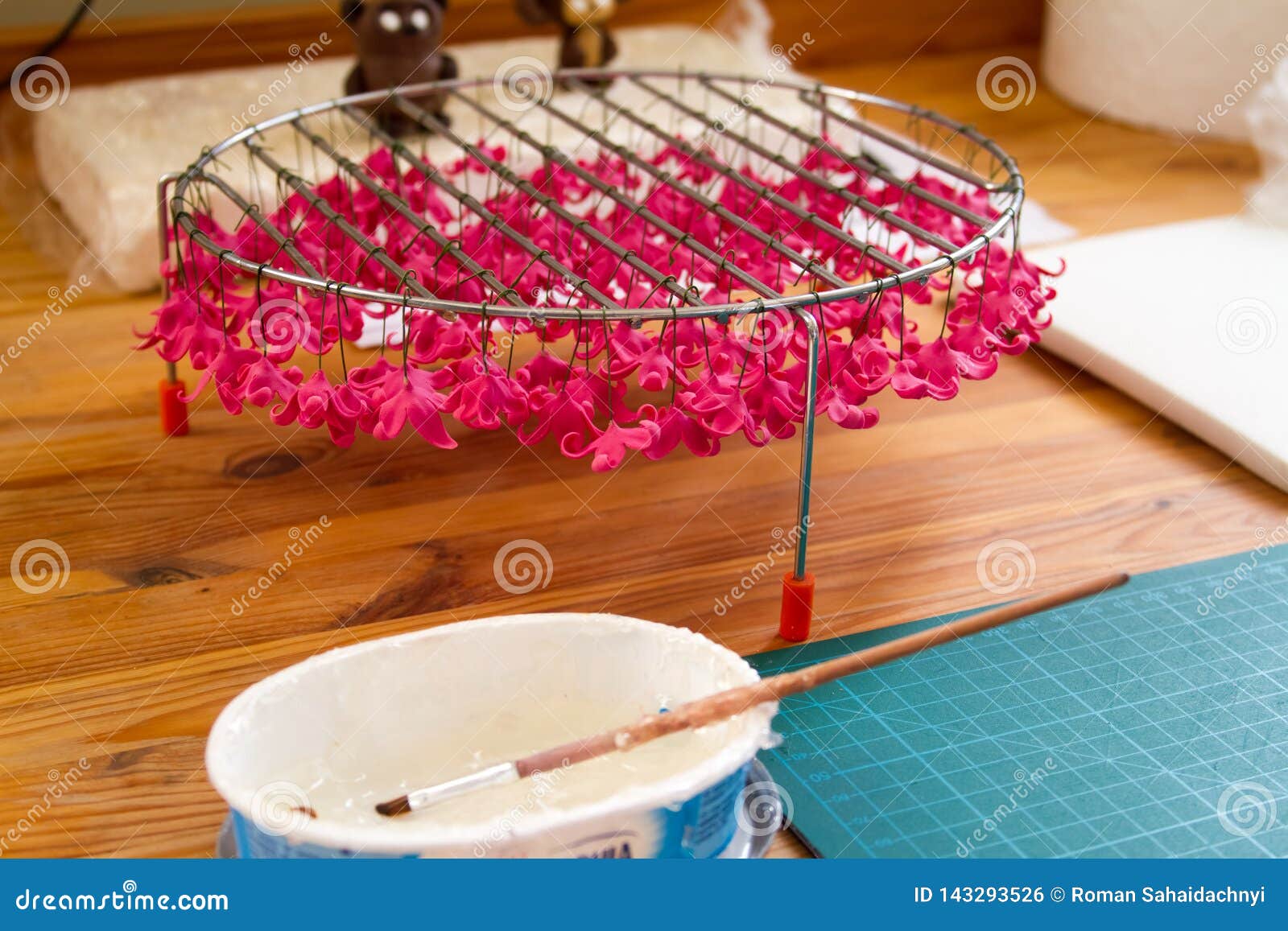 Confectionery Decoration Baker Making Wedding Or Birthday