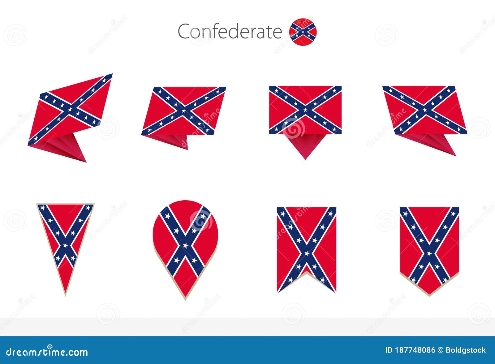 Download Confederate Flag Collection, Eight Versions Of Confederate ...