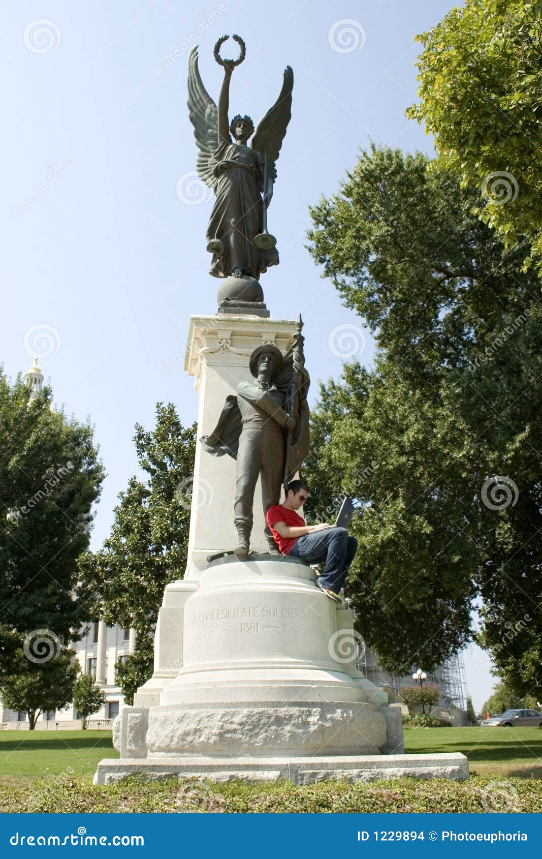 Confederate Soldiers of Arkansas Monument Stock Photo Image of