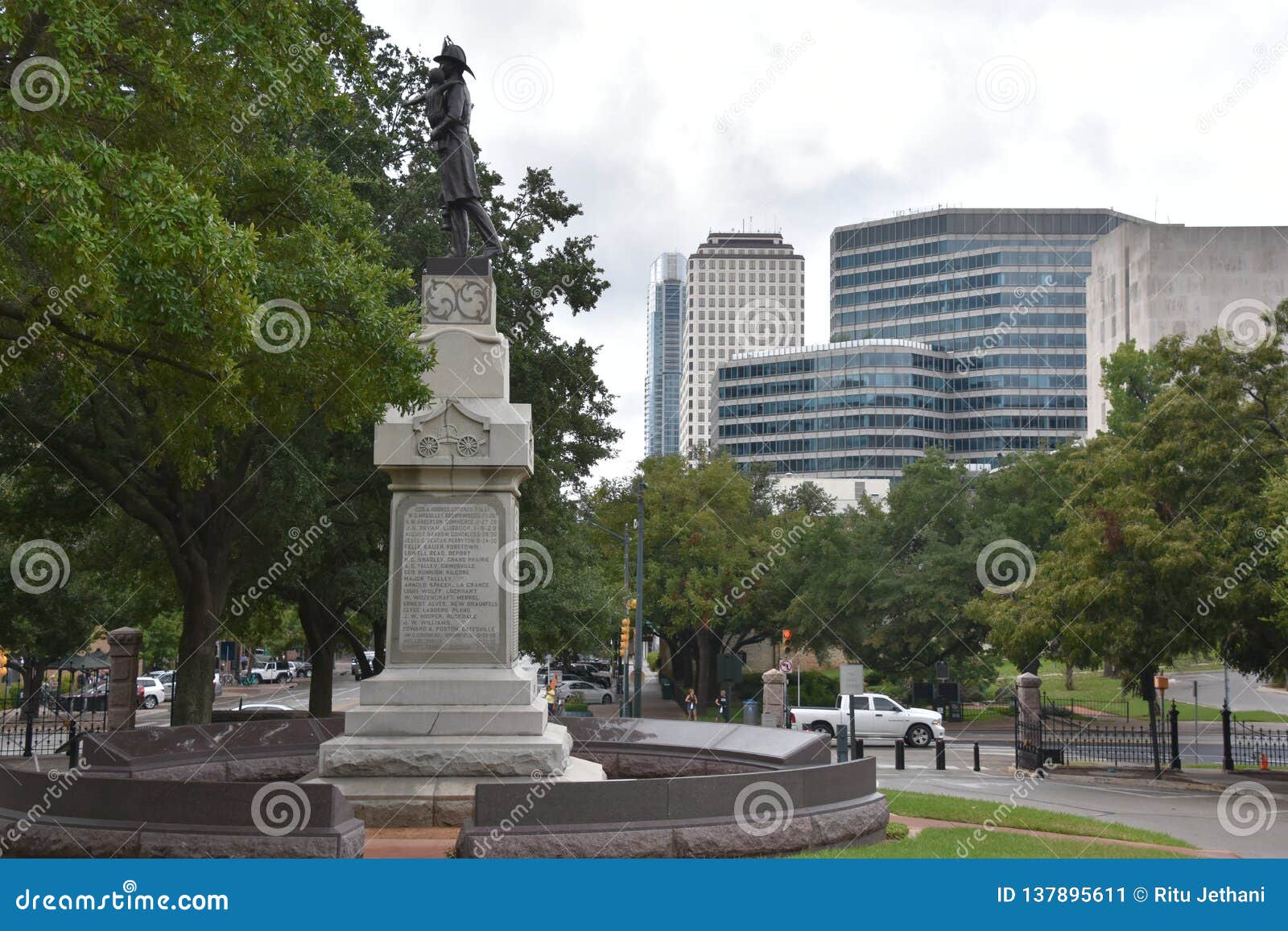 Confederate Soldiers Monument at the State Capitol Grounds in Austin