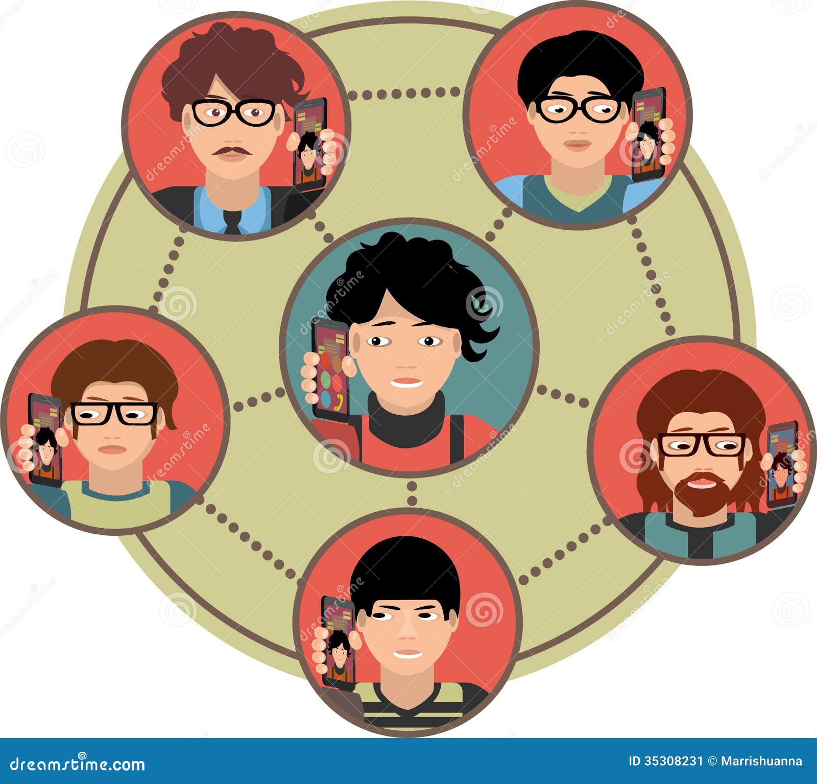 Conference call stock vector. Illustration of marketing - 35308231