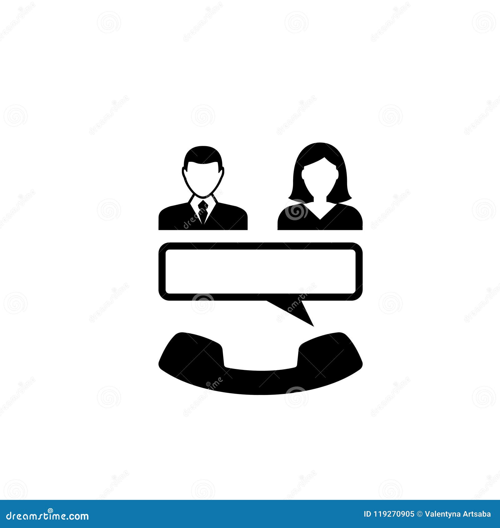 Conference Call Flat Vector Icon Stock Vector - Illustration of network