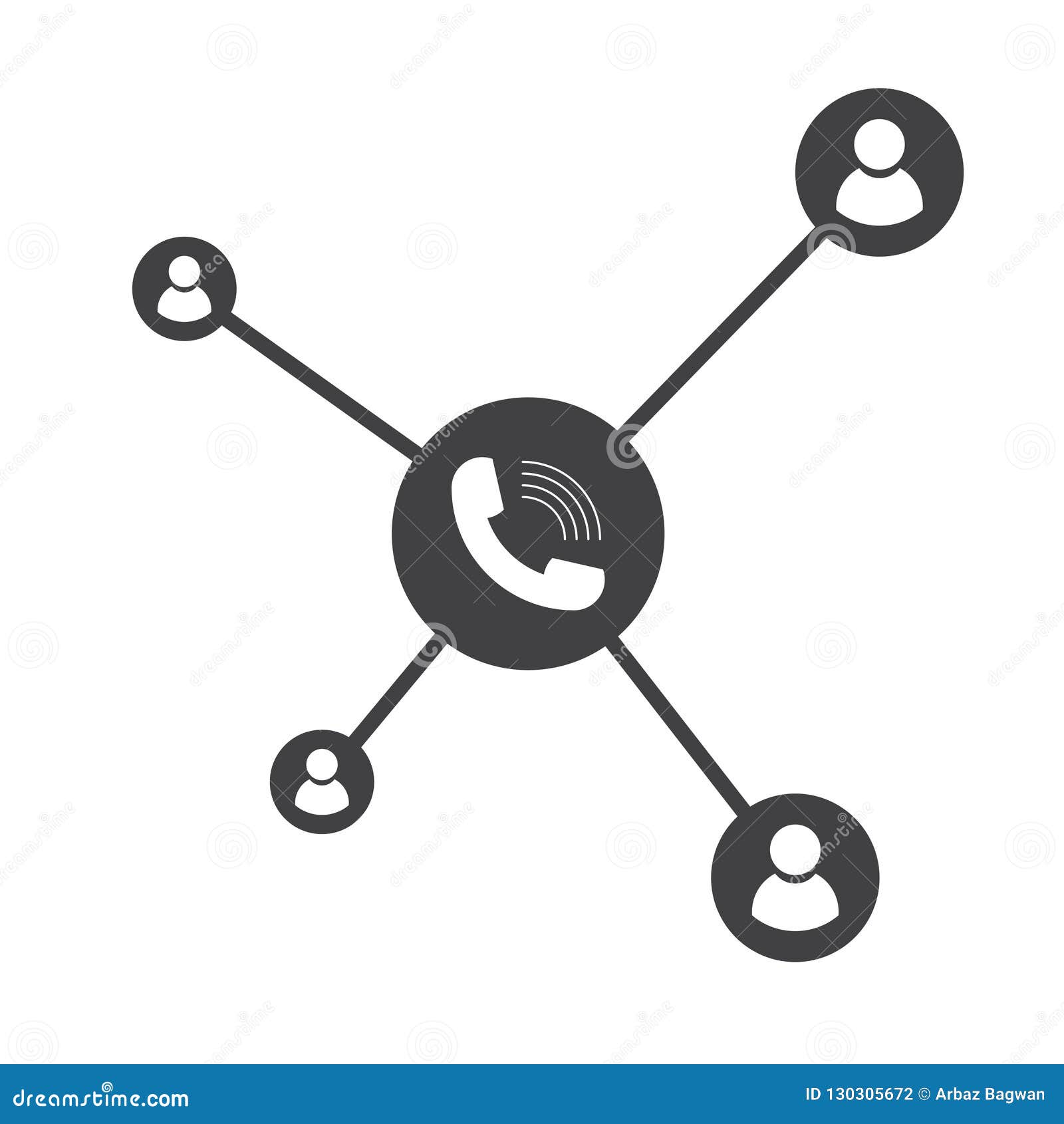 Conference call icon stock vector. Illustration of conference - 130305672