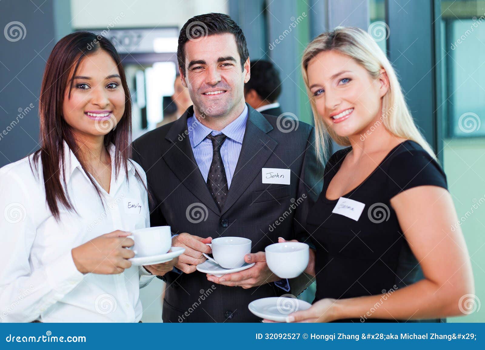 Conference coffee break stock image. Image of adult, businesswoman