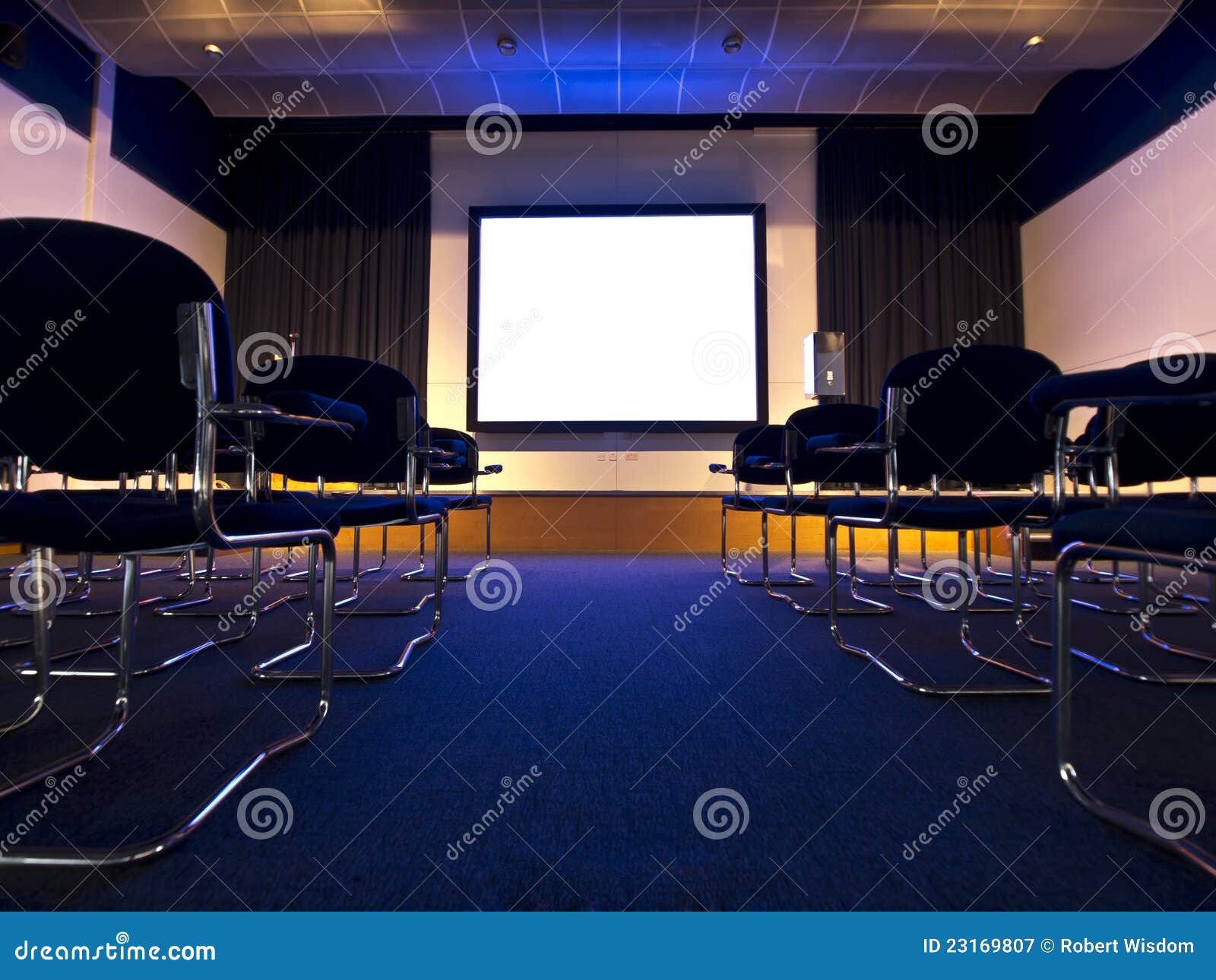 conference hall movie presentation