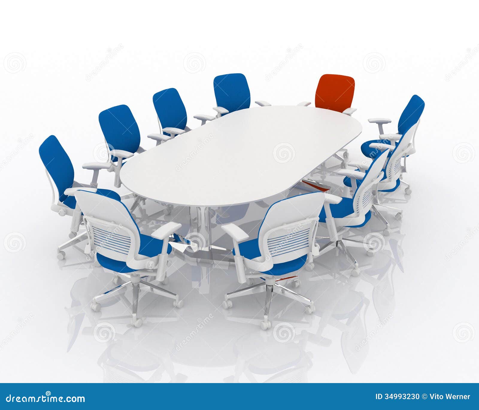 conference room table white background 34993230