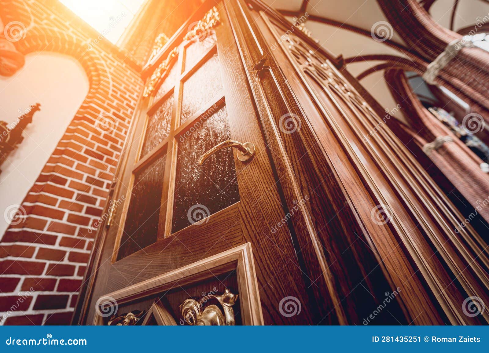 Confessional Booth at the Old European Catholic Church. Editorial Photo