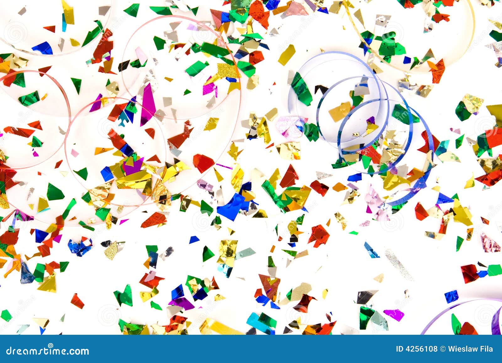 Confetti stock photo. Image of special, midnight, celebrating 4256108
