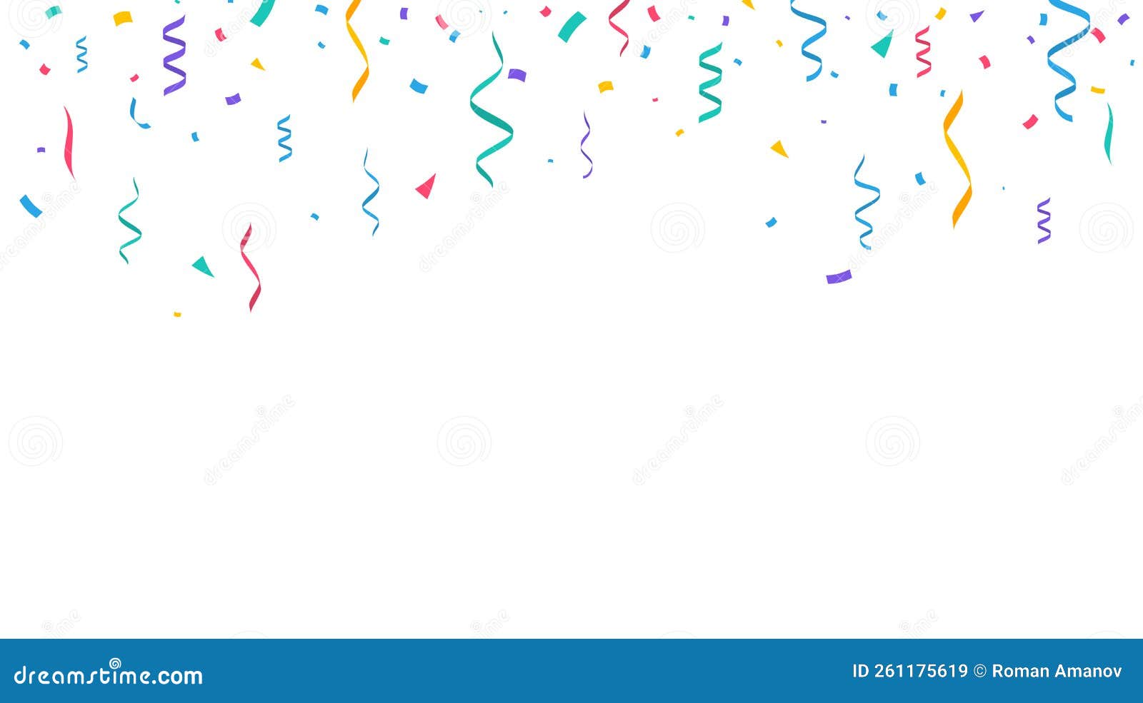 Confetti Background. Festive Backdrop Stock Vector Illustration of