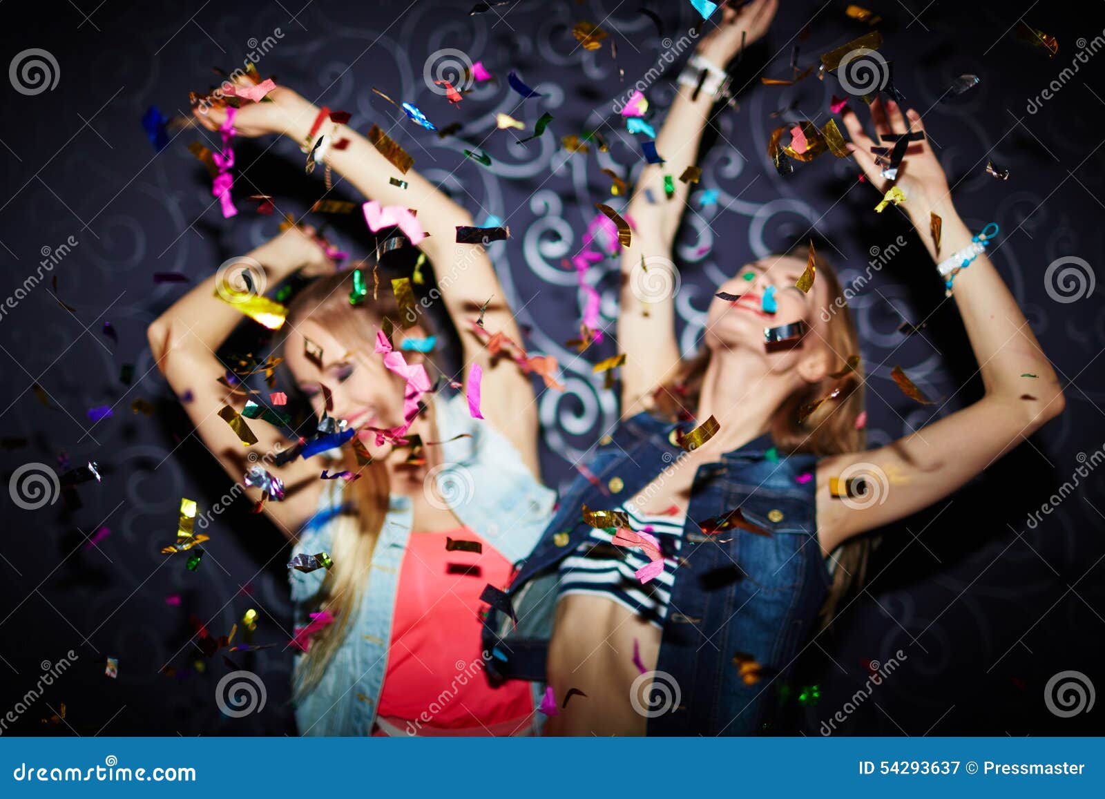 Confetti dancing stock image. Image of people, clubbing 54293637