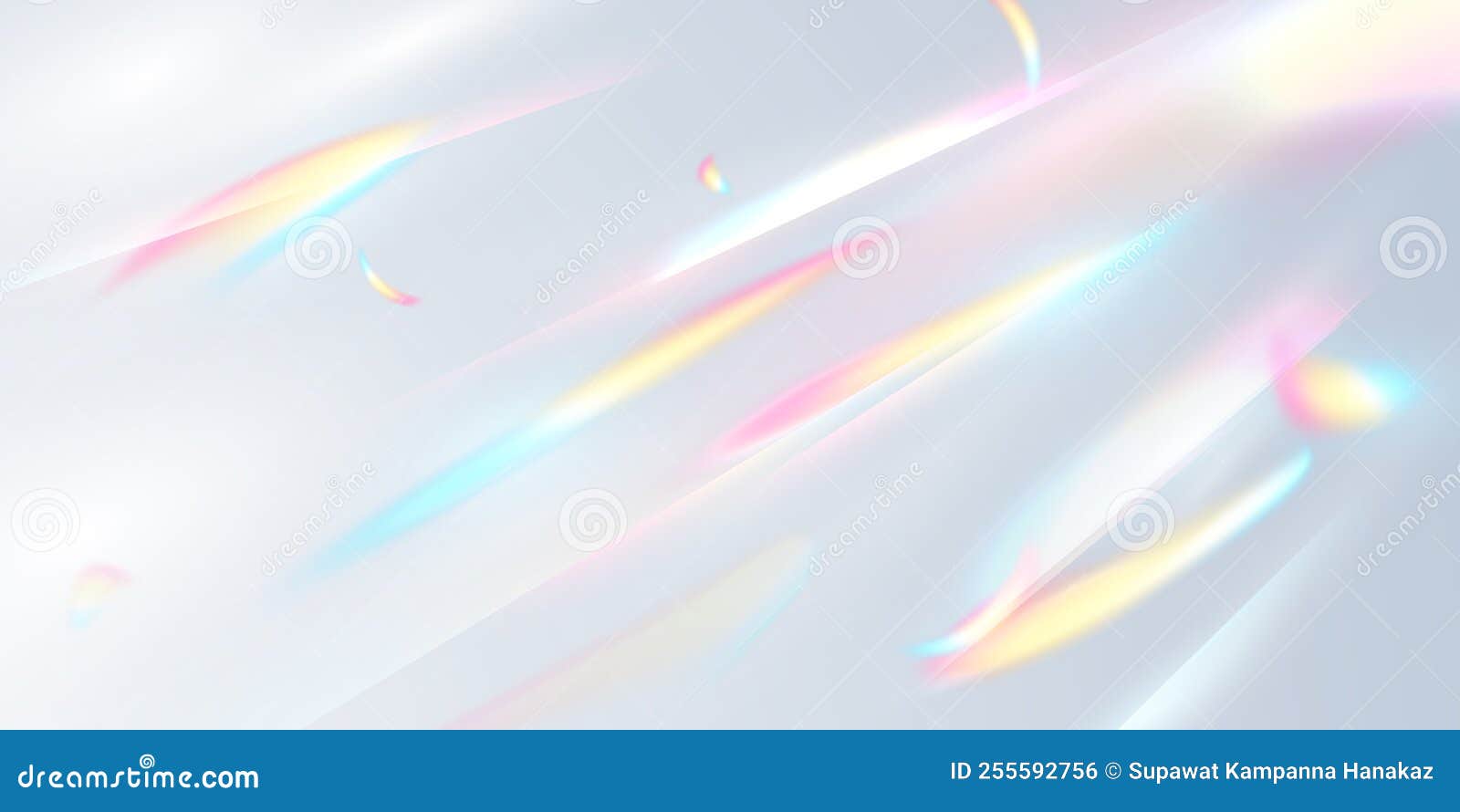 Confetti Design with Rainbow Flare Effect Vector Illustration Stock