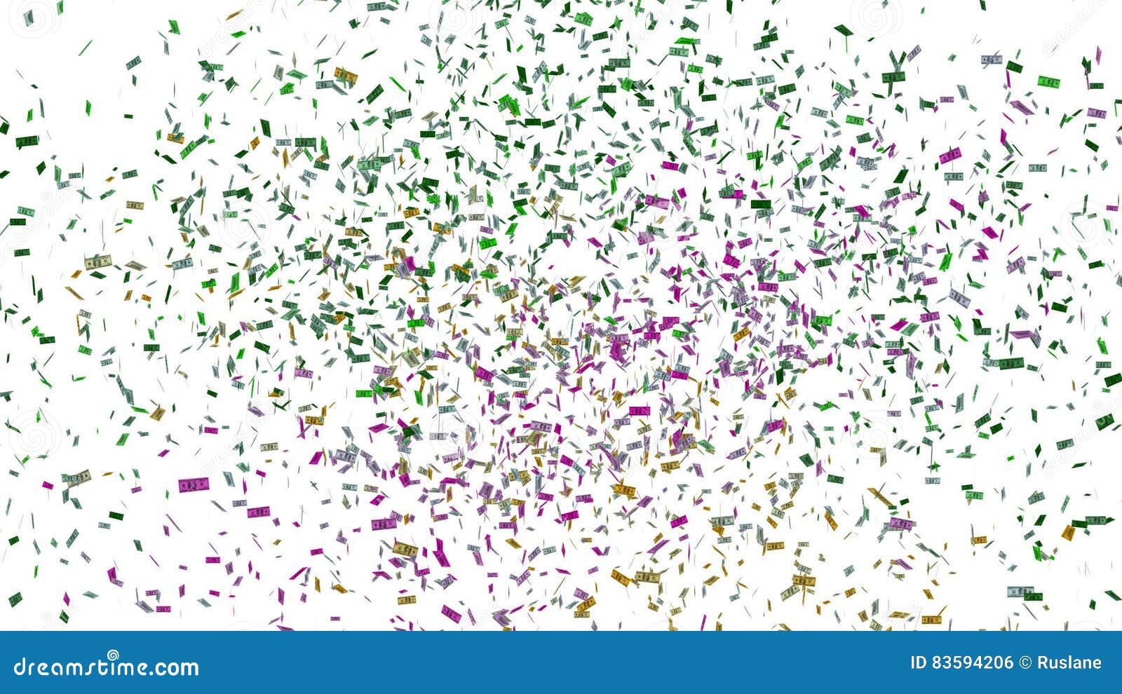 Confetti of dollar bills stock footage. Video of dollar 83594206