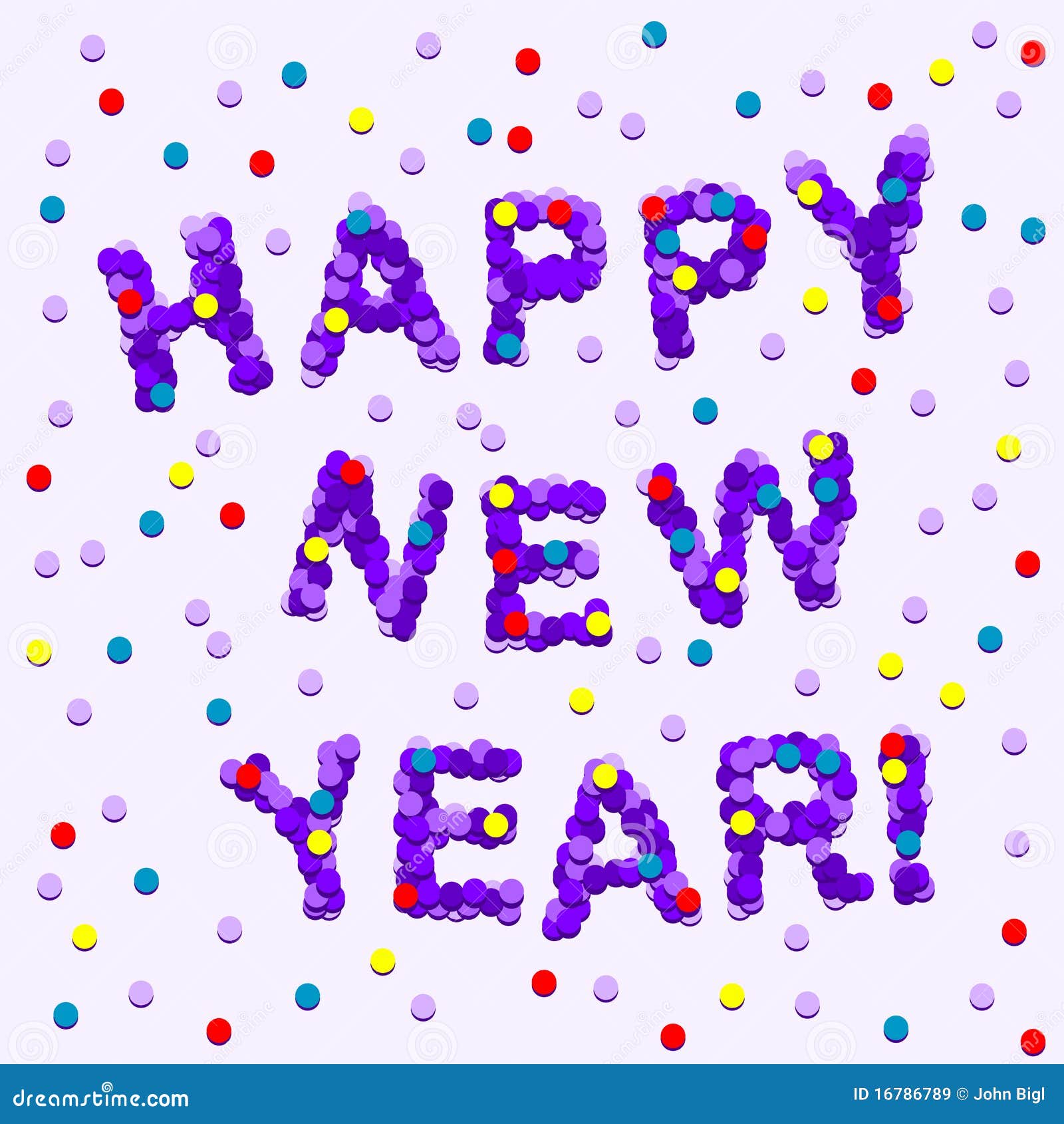 Confetti Happy New Year Royalty Free Stock Images Image 16786789
