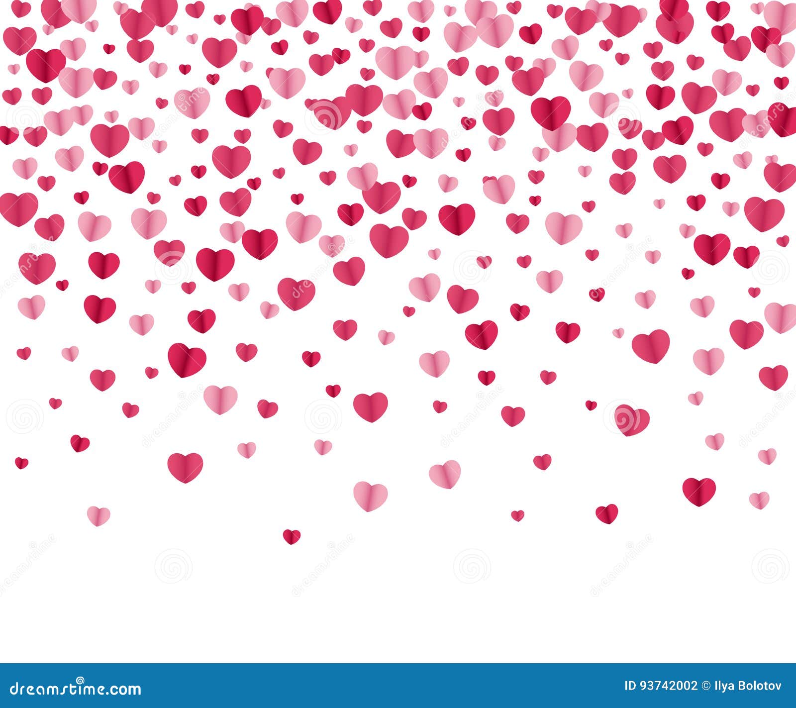 Confetti hearts background stock vector. Illustration of passion 93742002