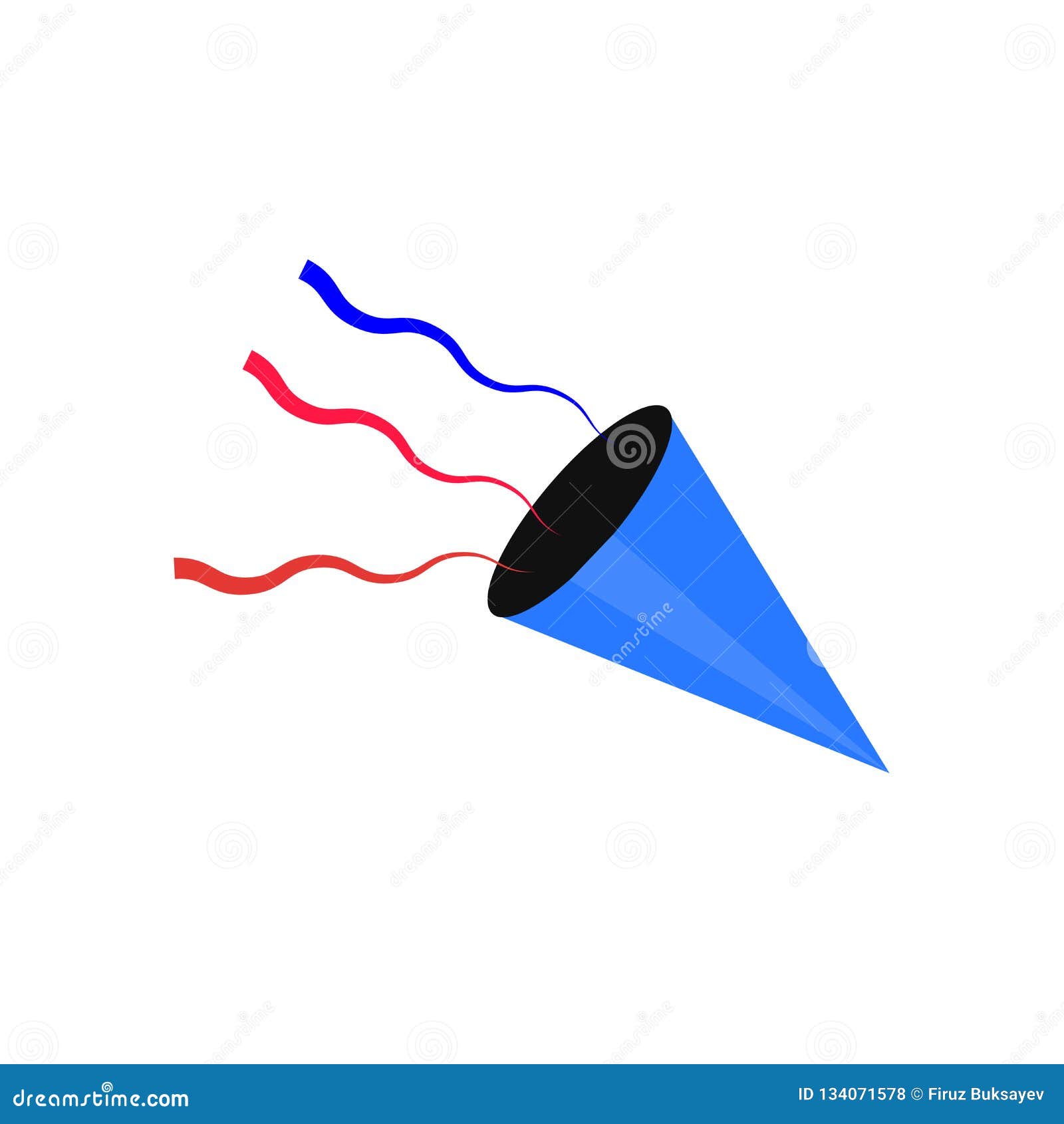 Confetti Icon Vector Sign and Symbol Isolated on White Background