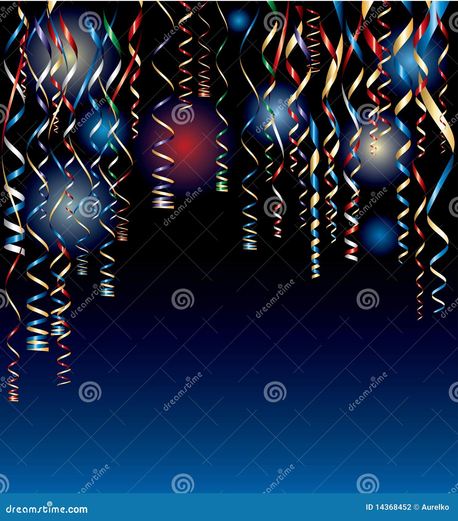 Confetti night stock vector. Illustration of light, background 14368452