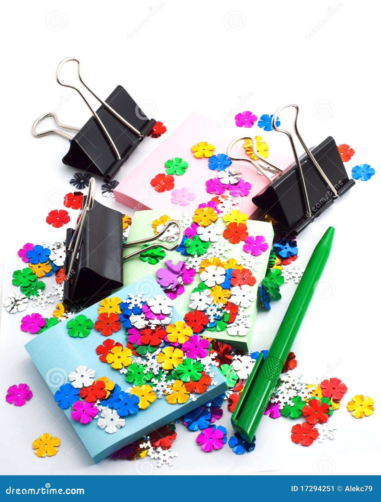 Confetti and office paper stock image. Image of star 17294251