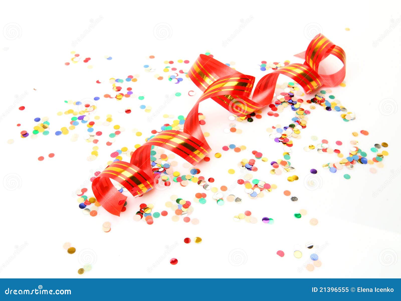 Confetti and streamer stock image. Image of holiday, tape 21396555