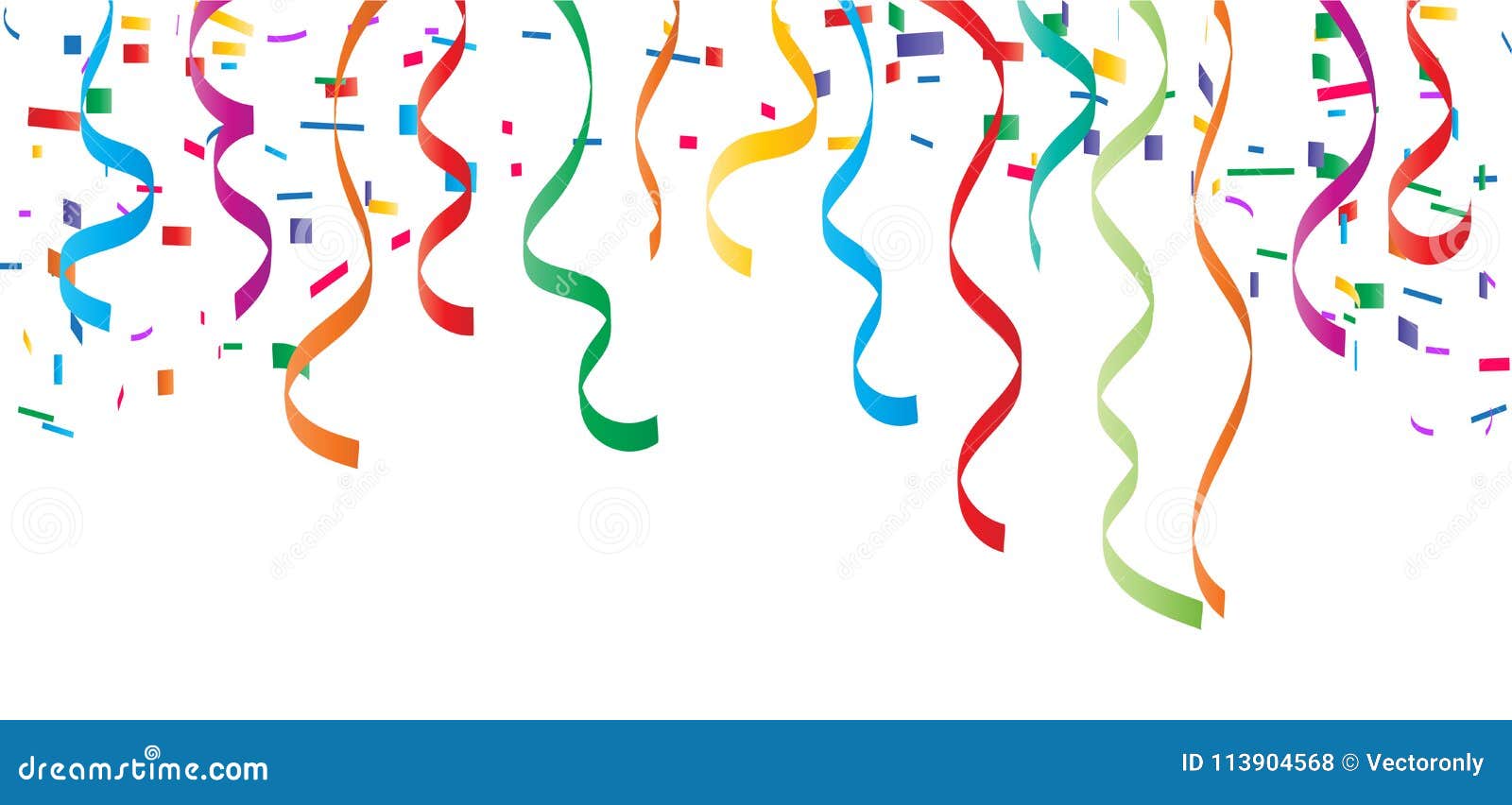 Download Confetti Top Border, Vector Illustration Stock Vector ...