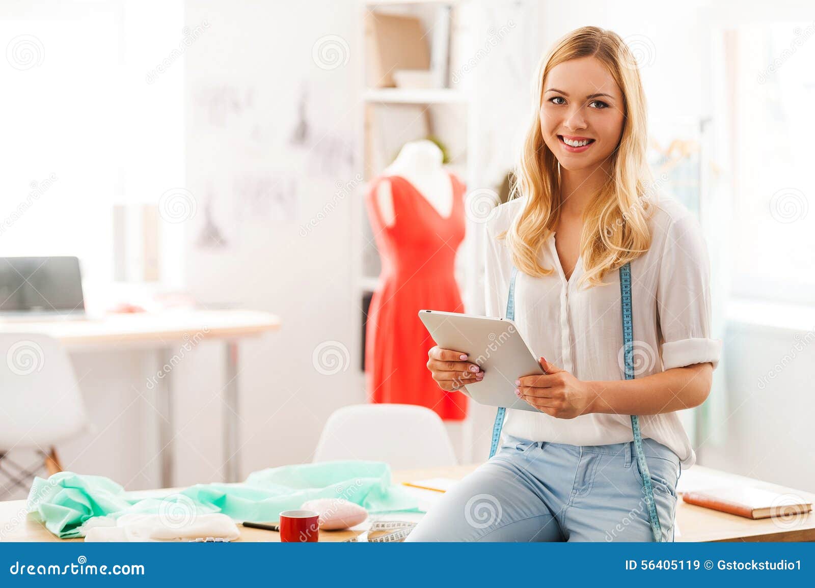 Confident fashion expert. stock image. Image of beautiful - 56405119