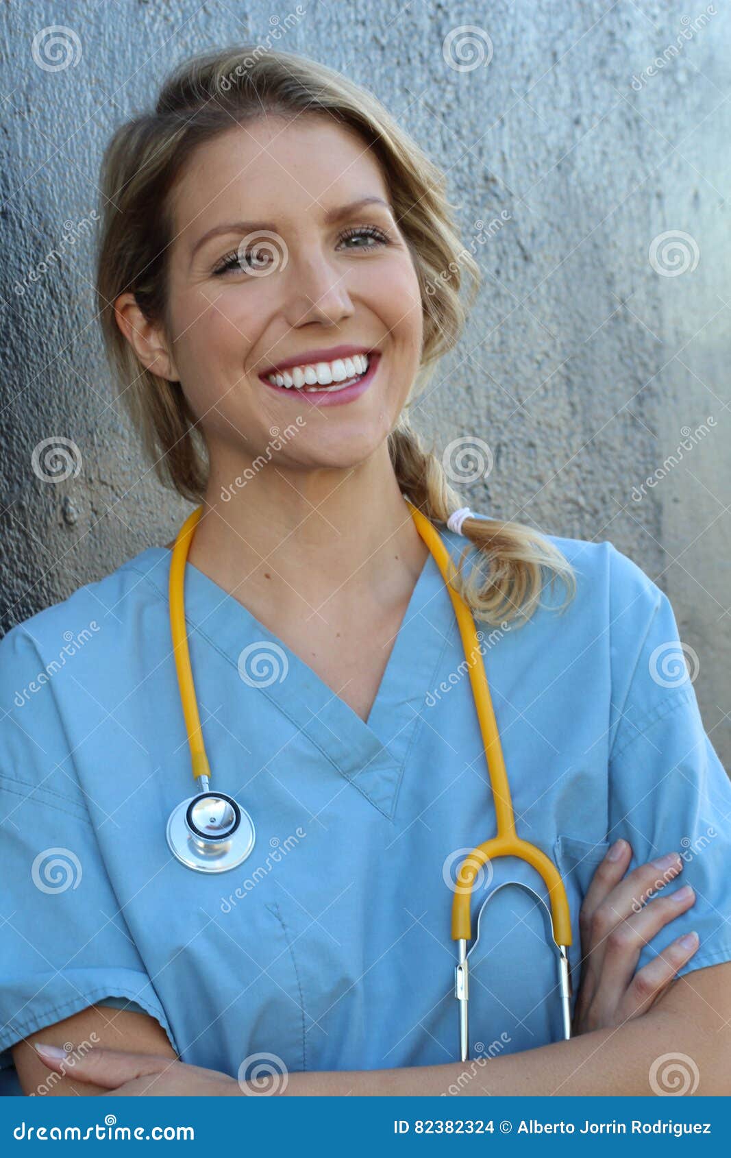 Confident Female Doctor Posing in Her Office and Smiling at Camera ...