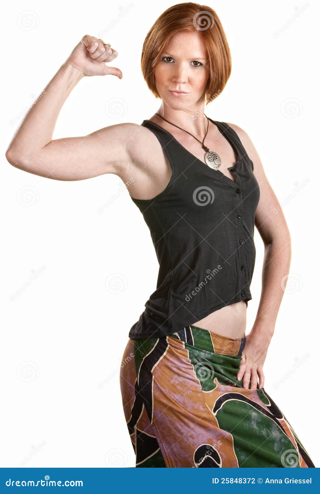 Self Confident Woman Flexing Biceps Muscles Stock Photos - Free &  Royalty-Free Stock Photos from Dreamstime