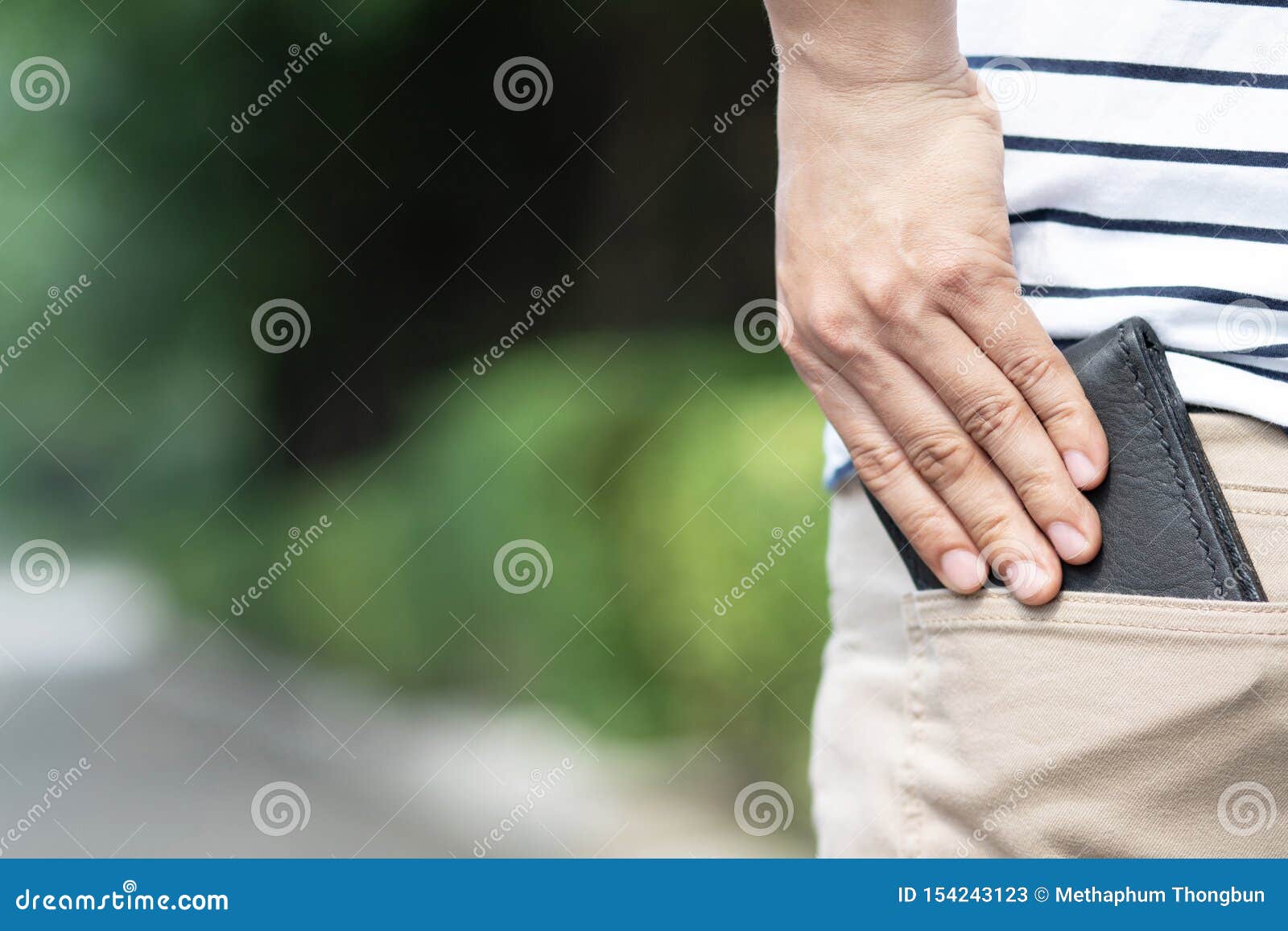 Hands Pants Pocket Without Money Stock Photo 1173369598