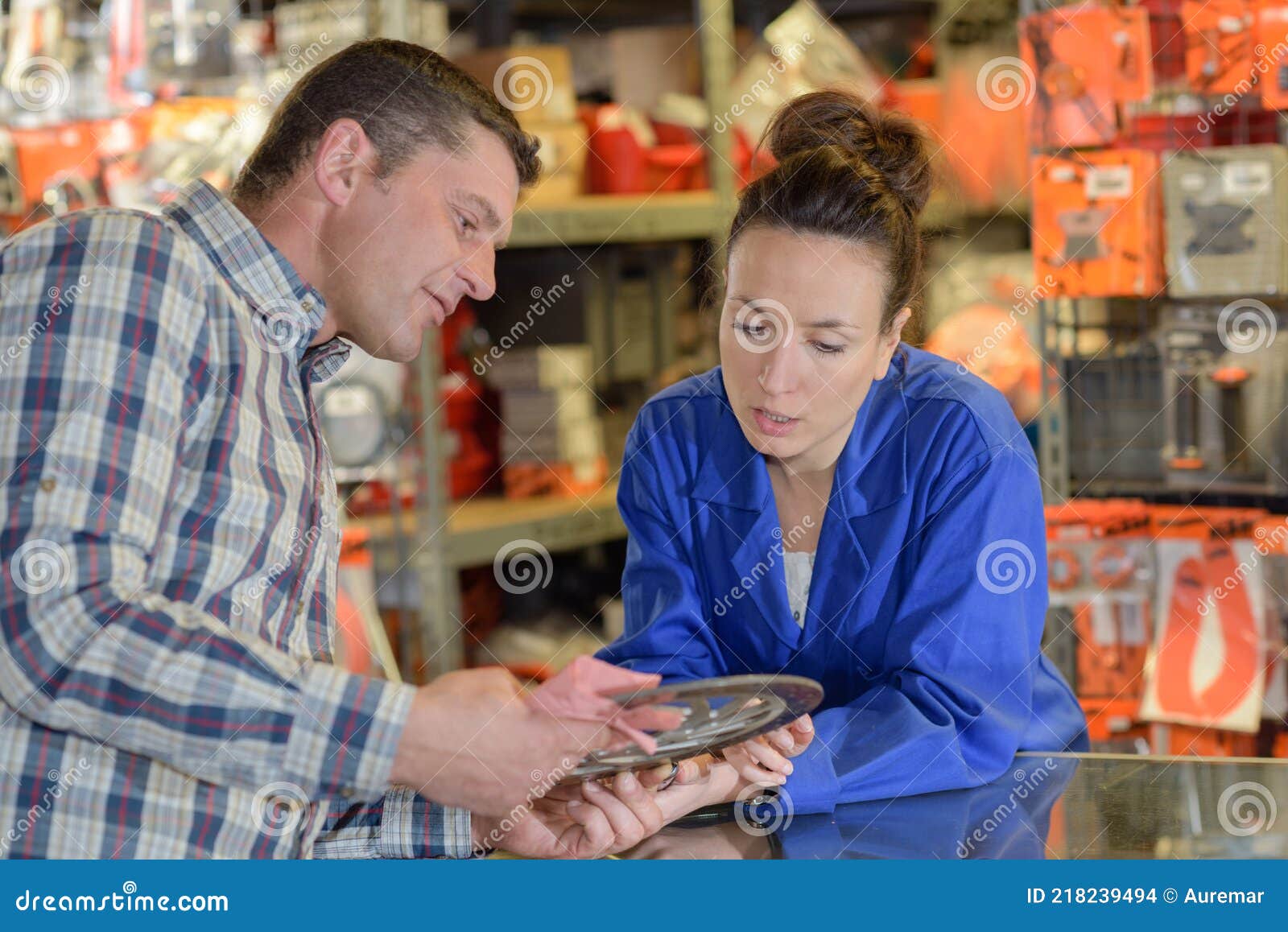 Confident Salespeople in Hardware Shop Stock Photo Image of employee