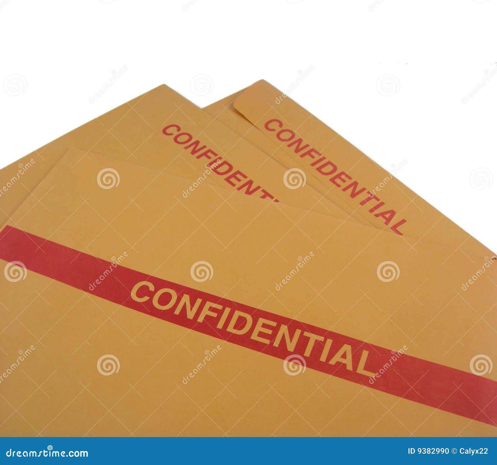 Confidential Business Envelopes Stock Photo Image 9382990