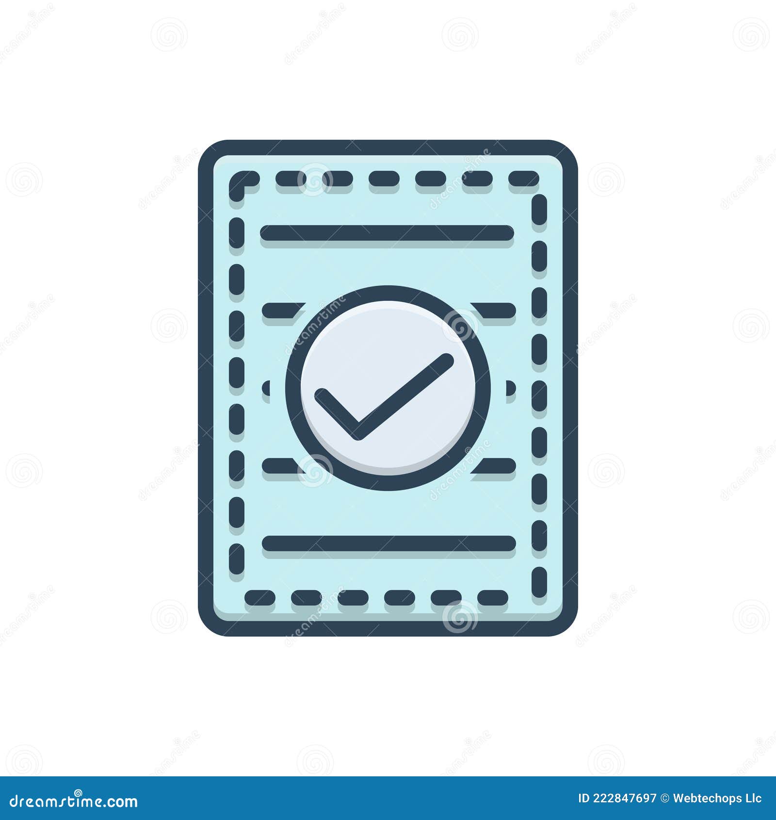 color  icon for confirm, endorse and indorse
