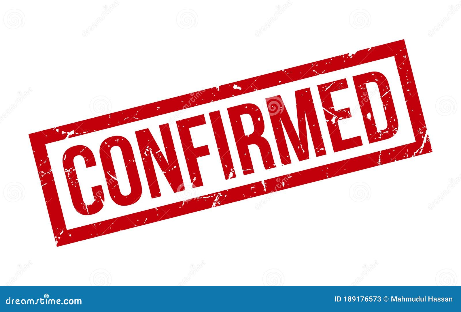 Confirmed Rubber Stamp. Red Confirmed Rubber Grunge Stamp Seal Vector