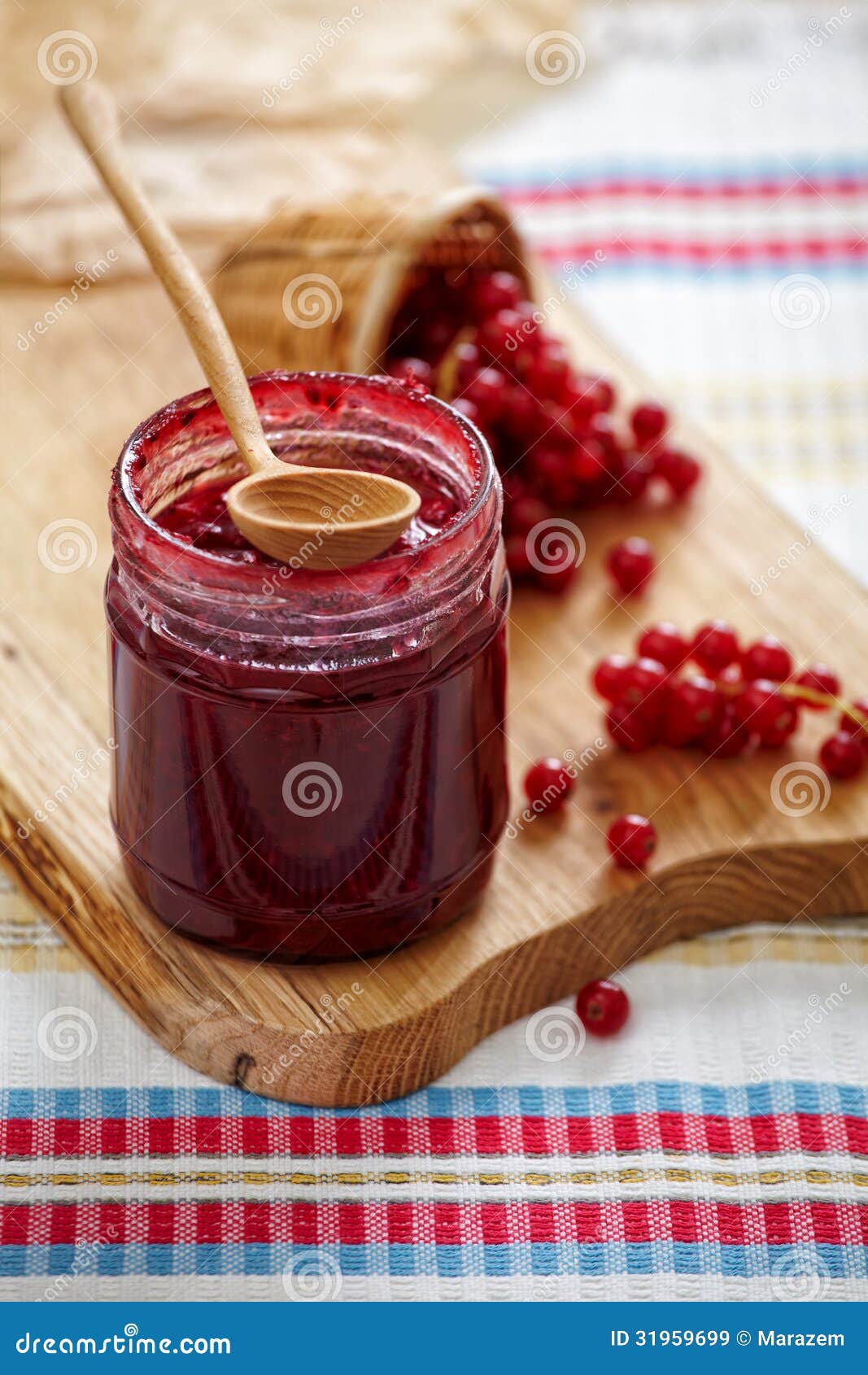 Confiture De Baie De Groseille Rouge Image stock Image du confiture