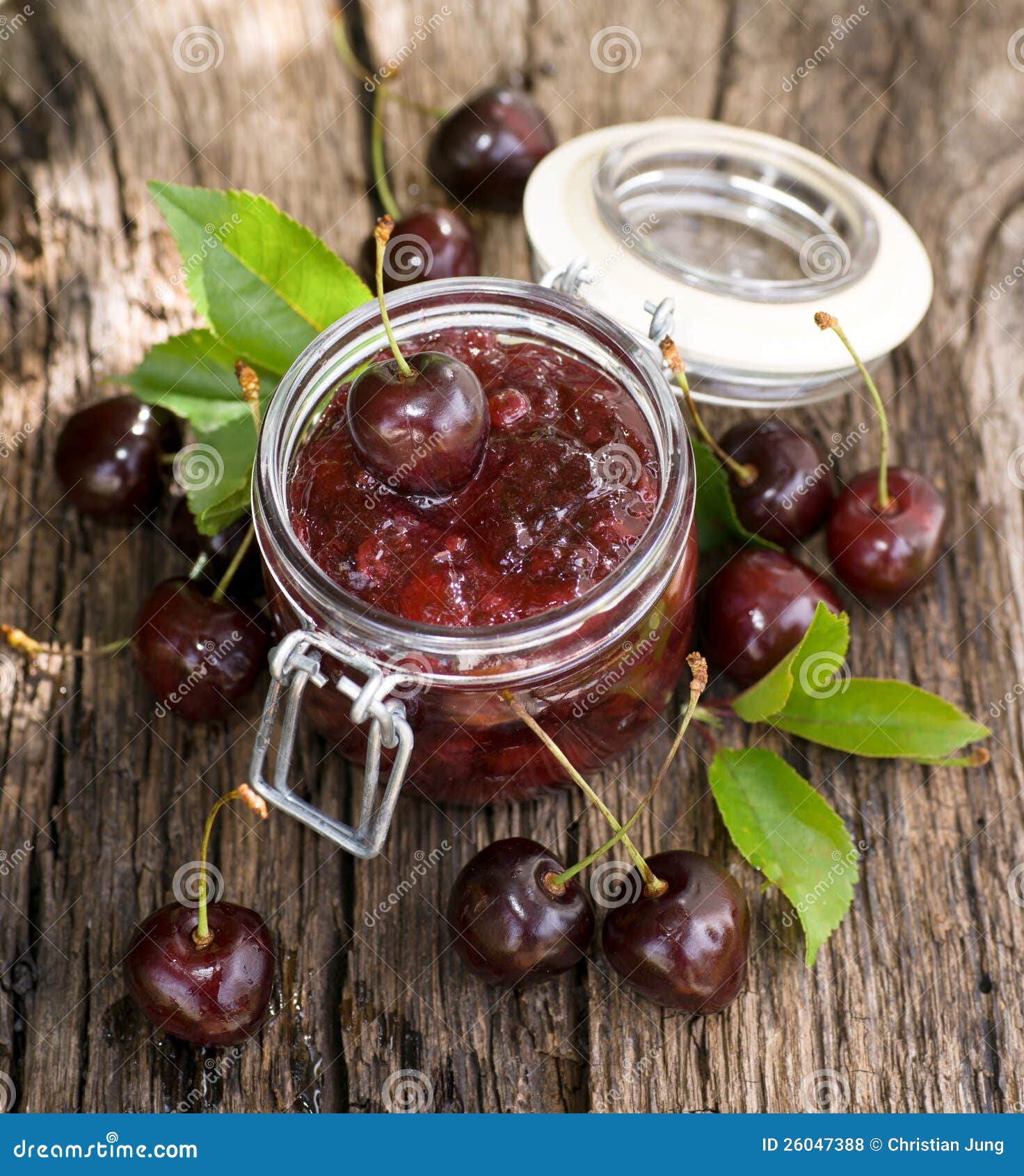 Confiture de cerise photo stock. Image du fermiers, festival 26047388