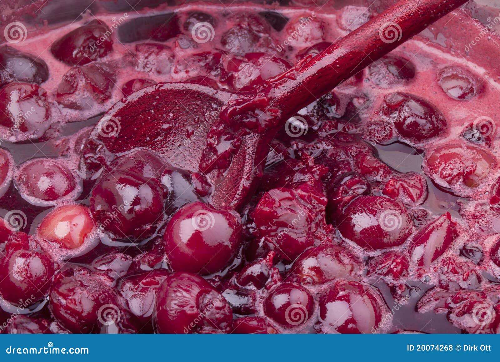 Confiture De Cerise Faite Maison Photo stock Image du cuvette, sain
