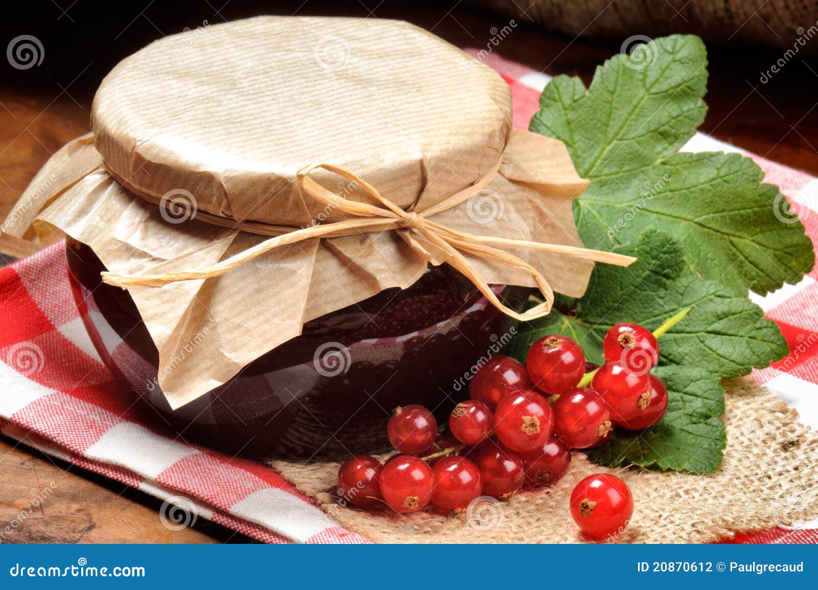 Confiture De Groseille Rouge Photo stock Image du groupe, glace 20870612