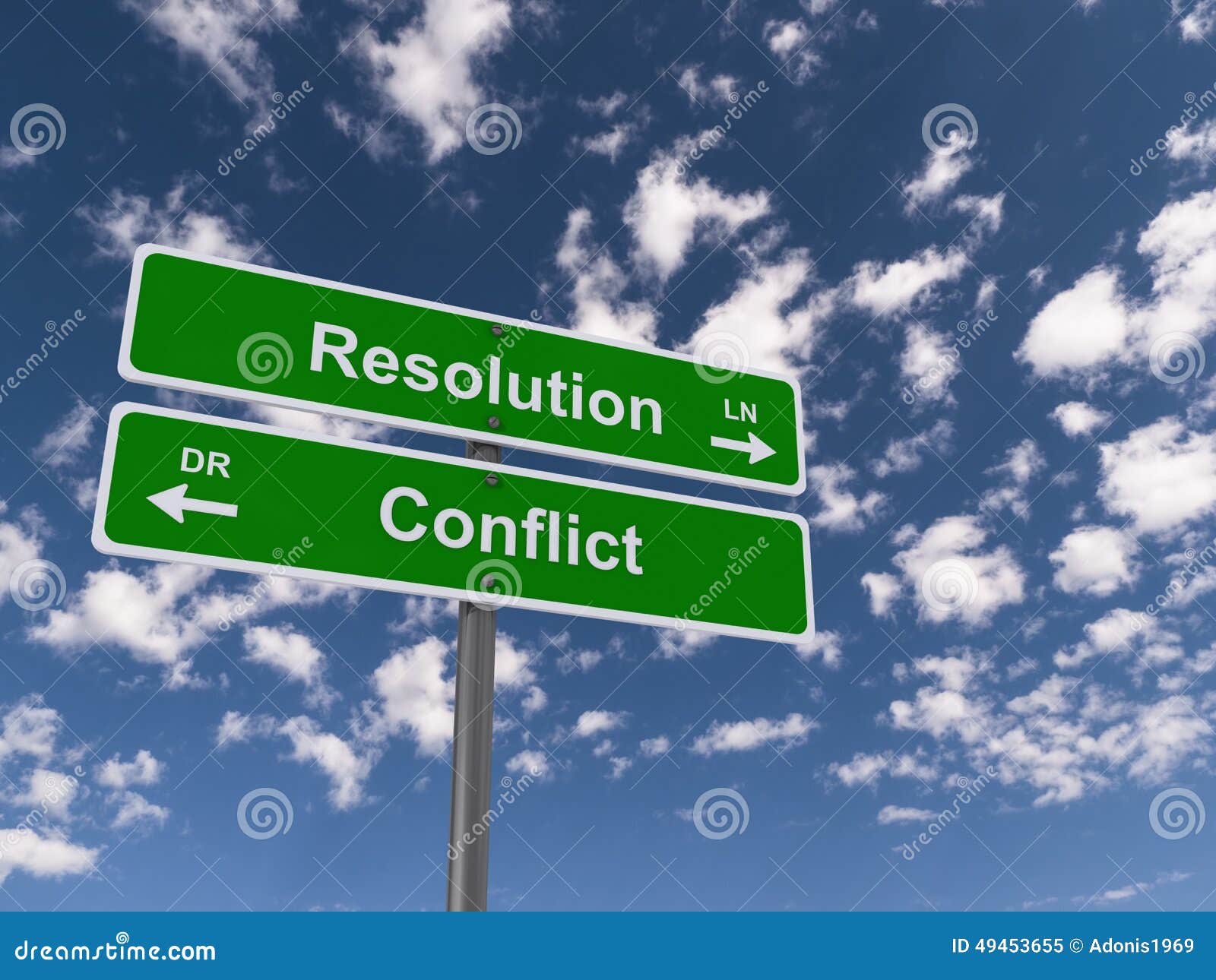 conflict resolution signs