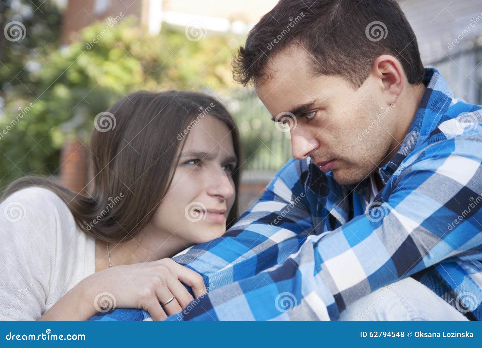 Conflict in young family stock photo. Image of serious - 62794548