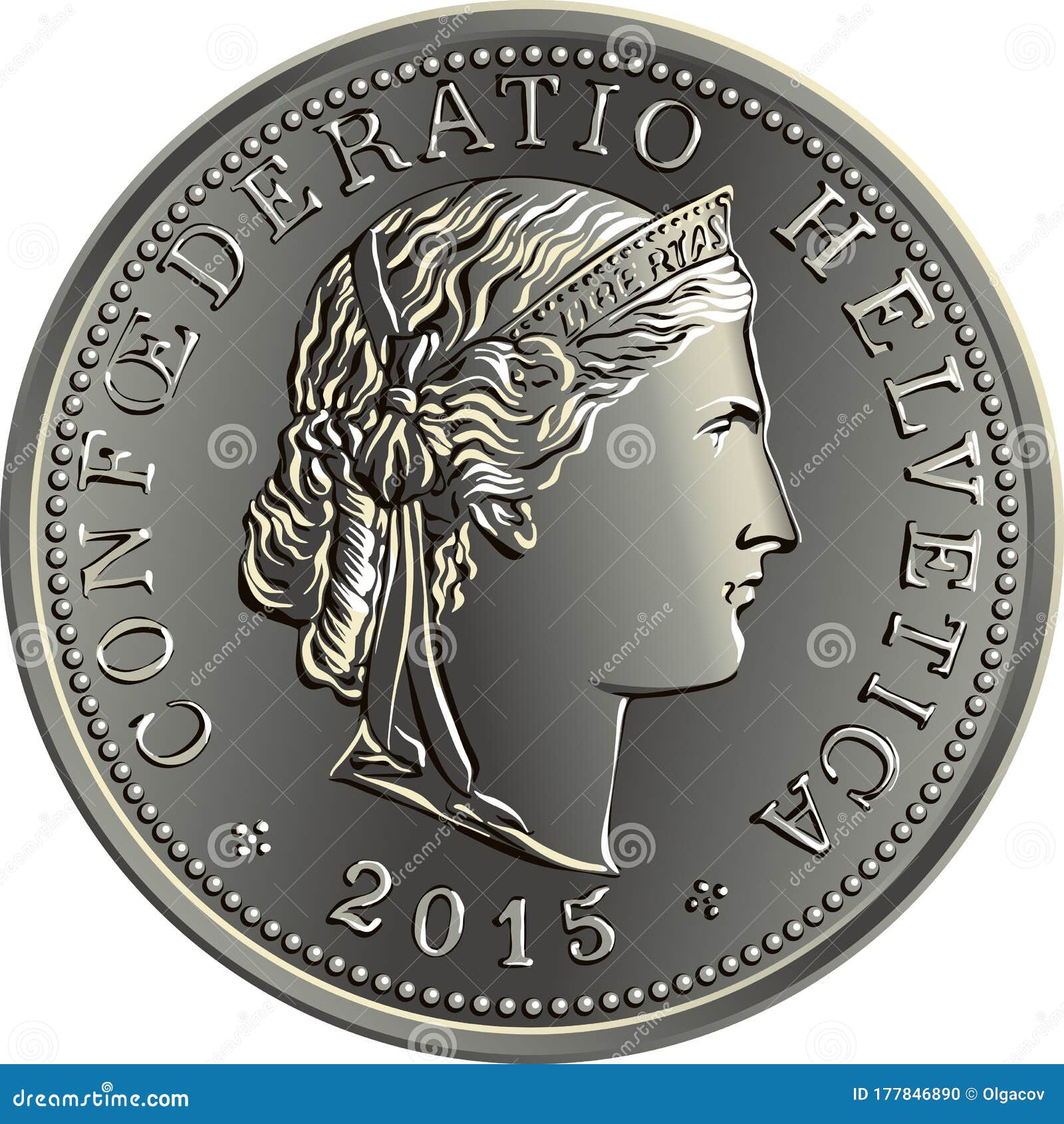 20世纪的瑞士货币向量例证. 插画包括有法郎, 圆形, 设计, 自由, 金子, 现金, 收入, 商业- 177846890