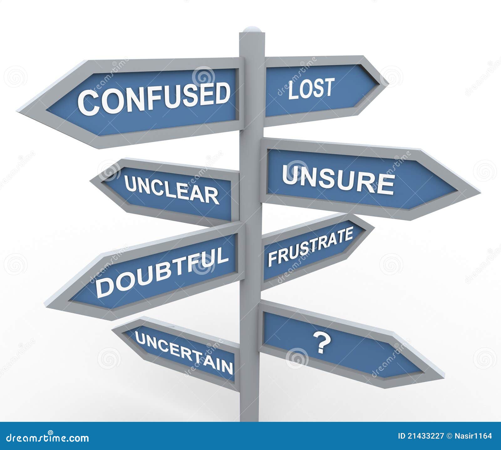 Confus Et Perdu Illustration Stock Illustration Du Perdu 21433227