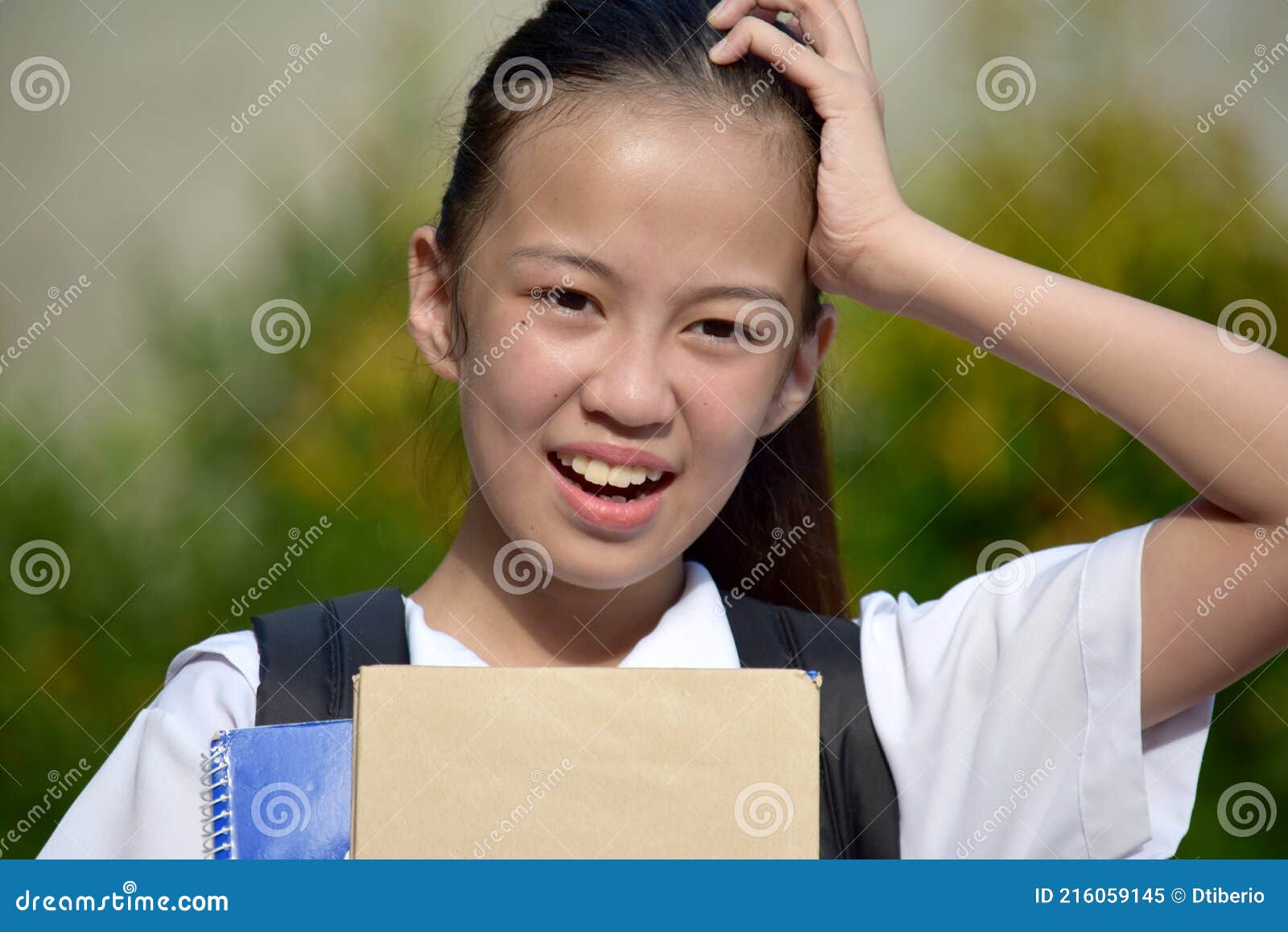 A Confused Diverse Teen Girl Stock Photography