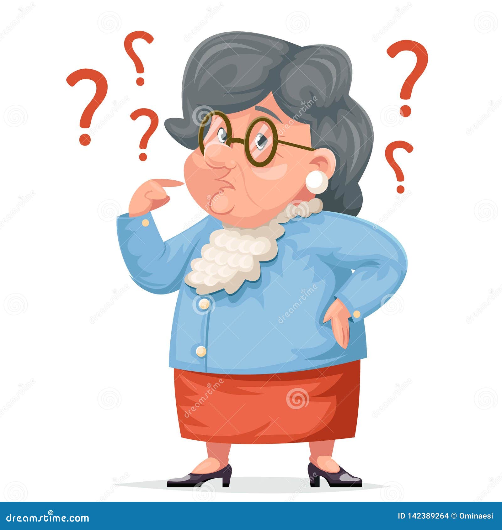 confused grandmother memory loss old demencia age problems alzheimer woman granny character adult icon cartoon 